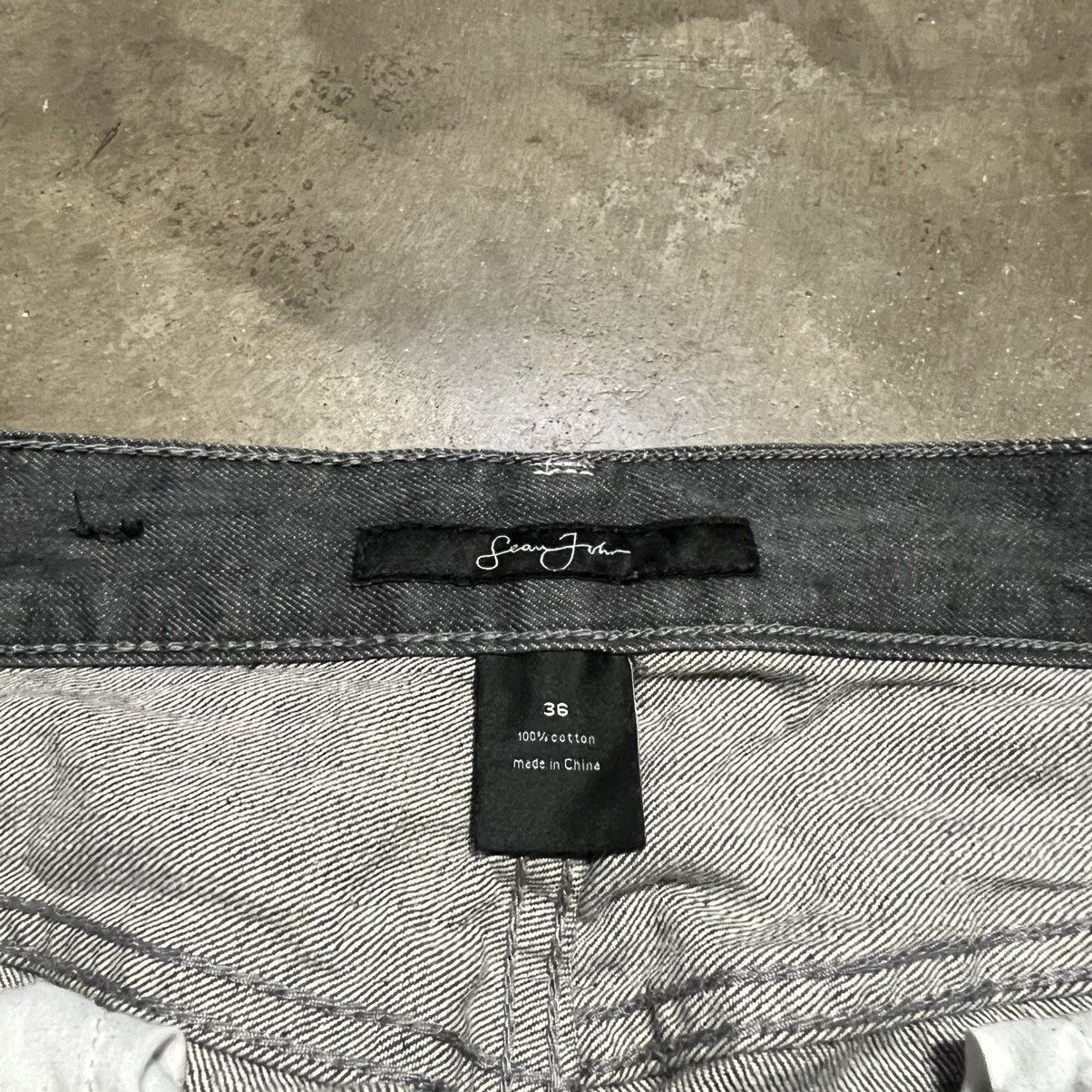 Sean John Vintage Y2K Sean Jean Baggy Denim Jeans Wide Leg Skater Size US 36 / EU 52 - 13 Thumbnail