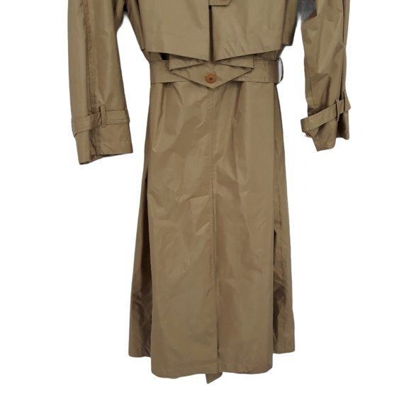 Vintage Vtg 80s Trench Coat Sz 12 Gold Longline Belted Waist Sailor Size XL / US 12-14 / IT 48-50 - 8 Thumbnail