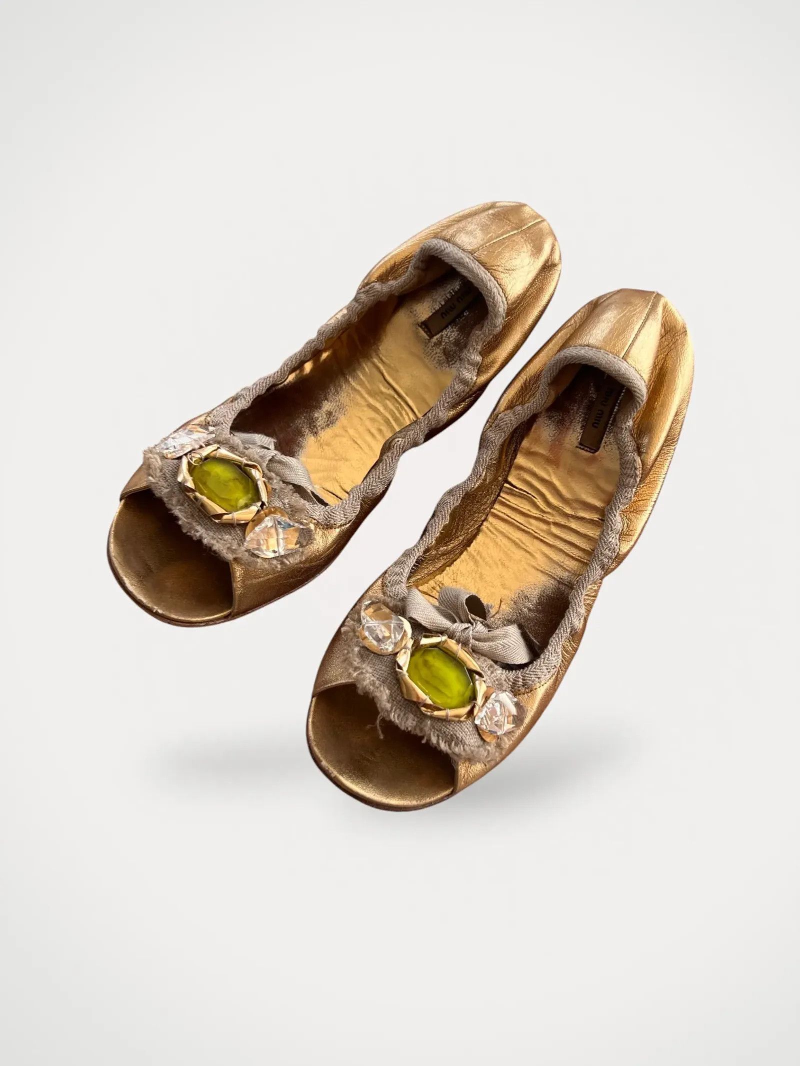 Miu Miu Miu Miu Ballet Flats Size US 9.5 / IT 39.5 - 1 Thumbnail