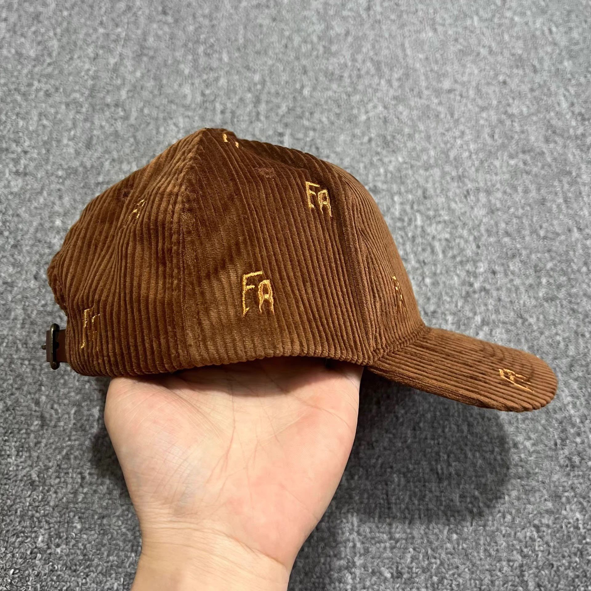 Fucking Awesome FuckingAwesomeEmbroideredCorduroyCurvedBrim Baseball Cap Q7 Size ONE SIZE - 6 Thumbnail