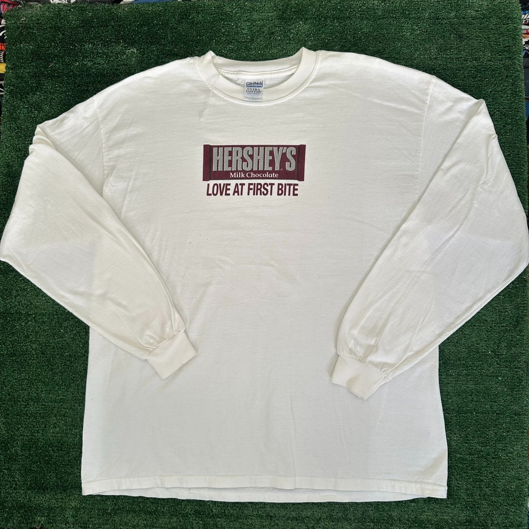 Vintage Vintage 90s Hershey's Chocolate Slogan T-Shirt Promo Humor L Size US XL / EU 56 / 4 - 1 Thumbnail