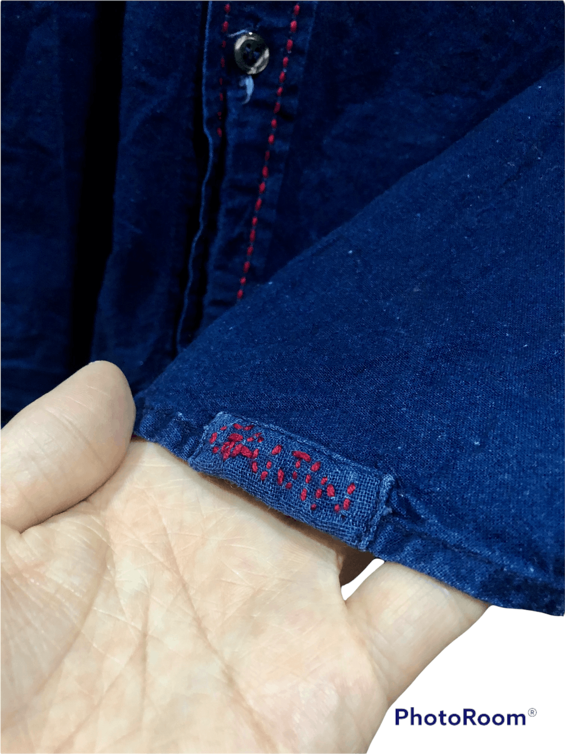 Indigo Gaijin Made Indigo Embroidered Work Shirt Size US M / EU 48-50 / 2 - 5 Thumbnail