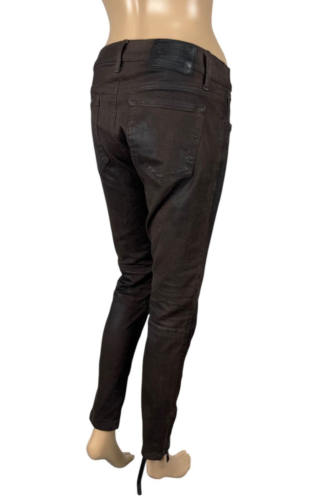 Polo Ralph Lauren Polo Ralph Lauren Waxed Jeans Biker Ankle Zip size 27 Size 27" / US 4 / IT 40 - 9 Thumbnail