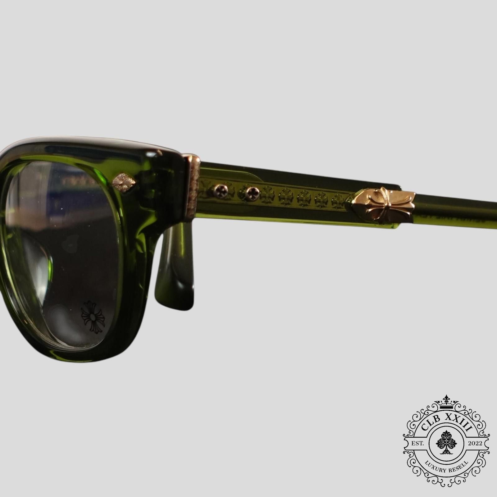 Chrome Hearts Chrome Hearts Jenna Tail Yea Glasses in Green Size ONE SIZE - 3 Thumbnail