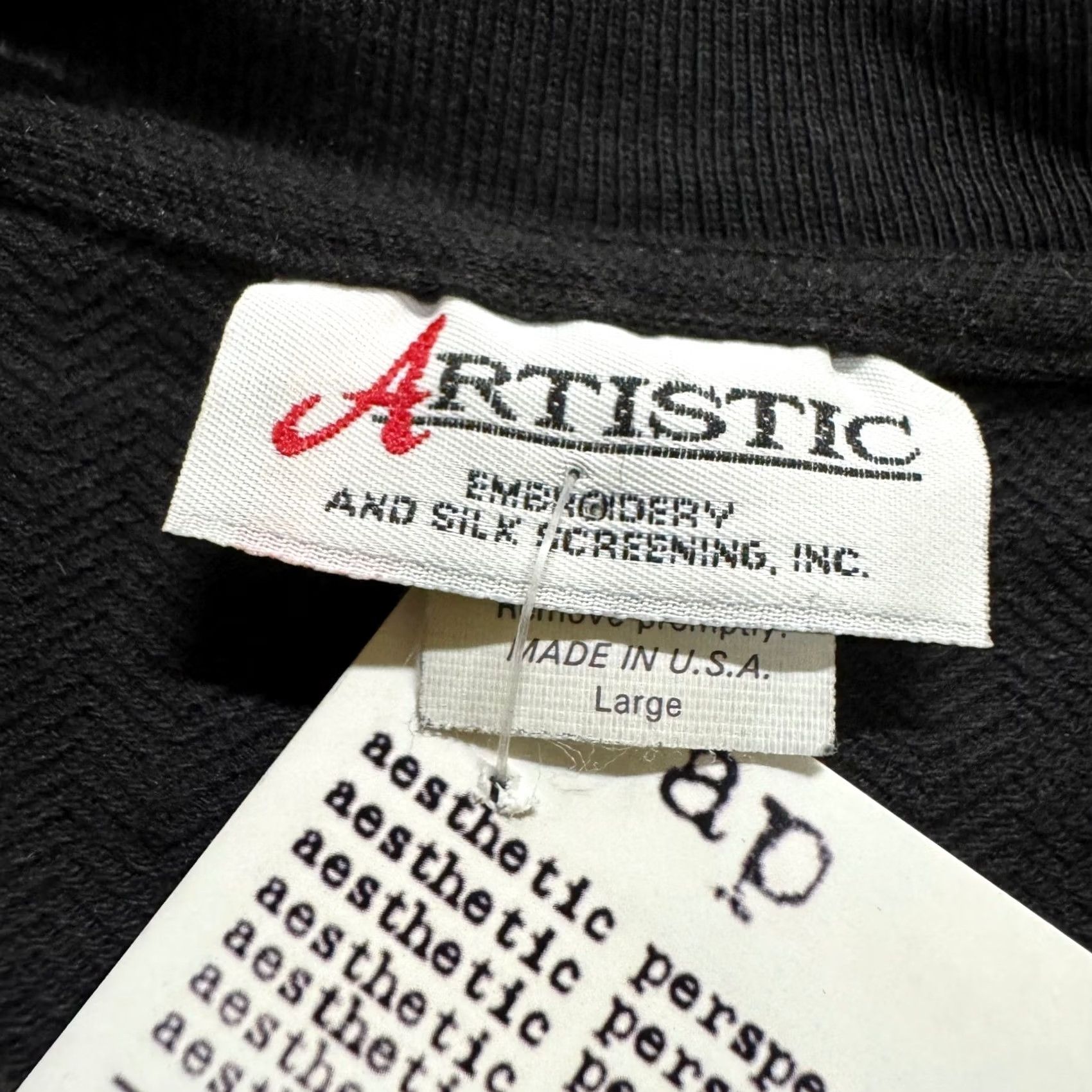 Vintage VINTAGE Beatles T-shirt Mens L Slim 90s Black Single Stitch Band T Artistic Tag Size US L / EU 52-54 / 3 - 2 Thumbnail
