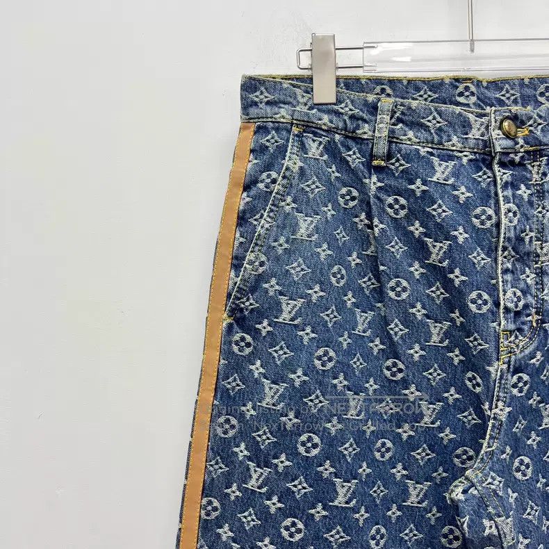 Louis Vuitton Louis Vuitton 25 Blue Print Full Print Jeans Size US 31 - 3 Thumbnail