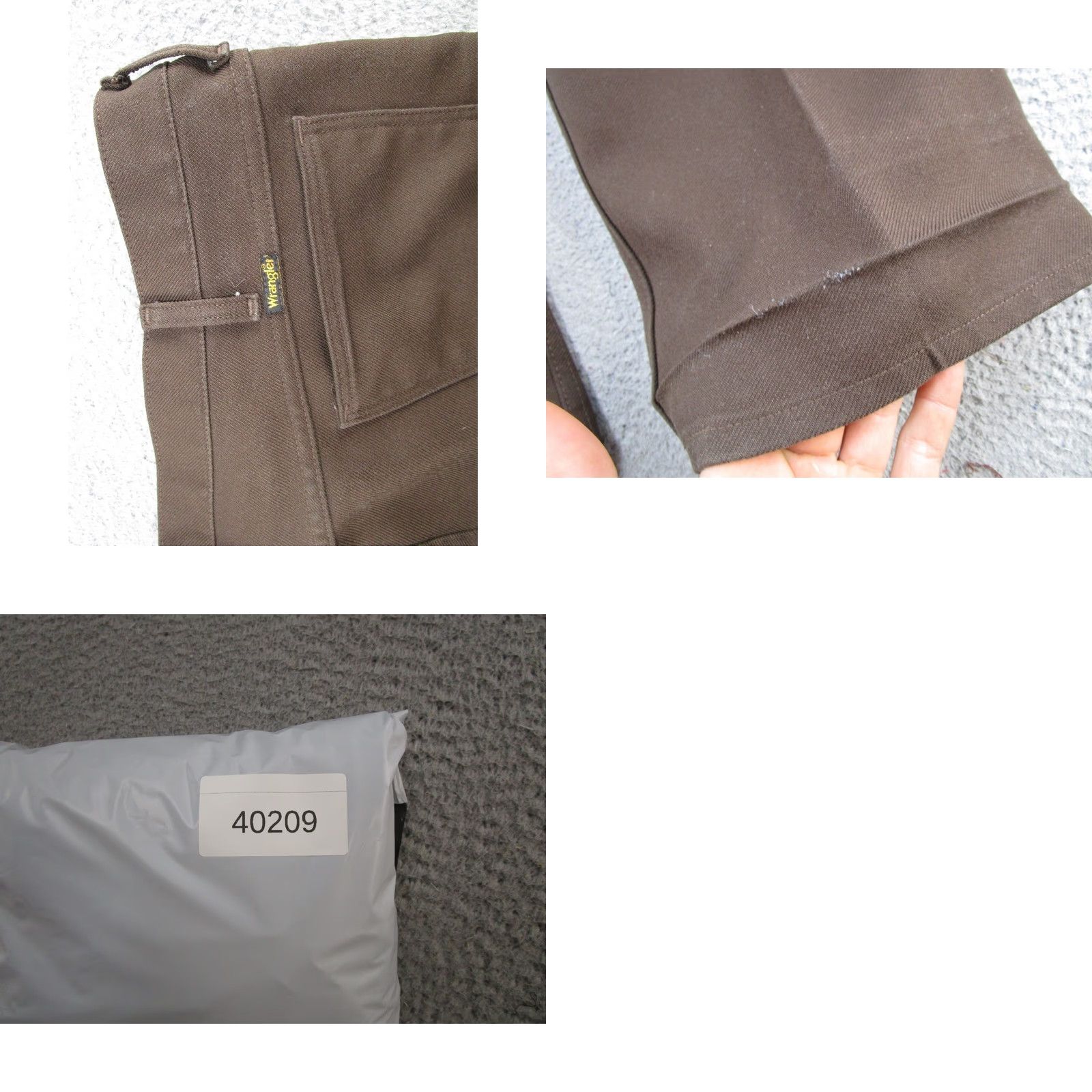 Wrangler VINTAGE Wrangler 82BN Jeans Mens 48x32 Brown Bootcut Disco Rockabilly Jeans Wrangler 82BN Mens Brown Bootcut 48x32 Size US 32 / EU 48 - 9 Thumbnail