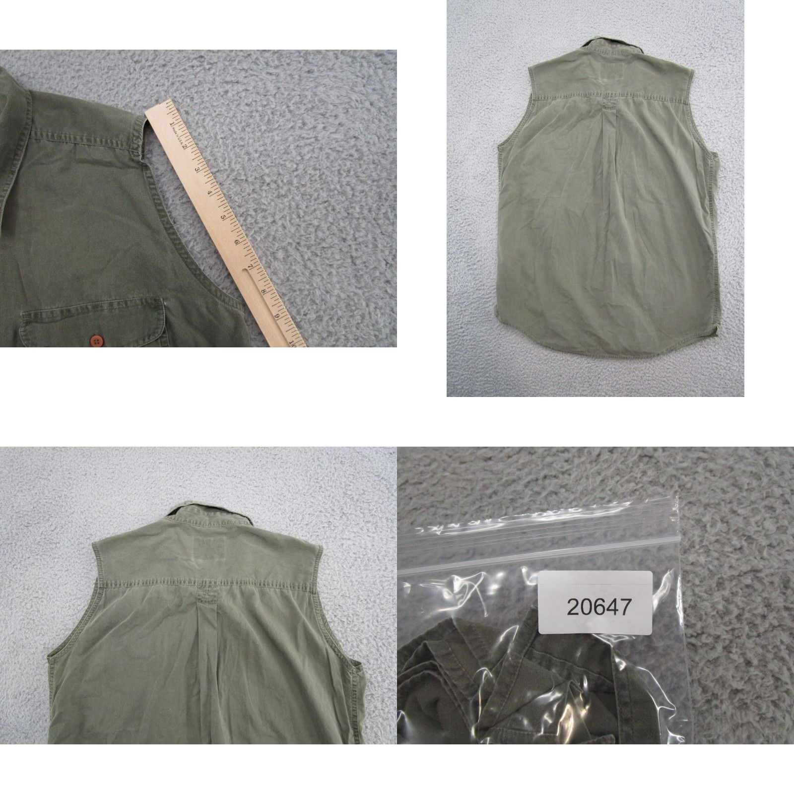 Vintage Woolrich Vest Women’s Button Up Olive Green XL Sleeveless Knit Pockets All Seasons Full Zip Casual Business Men Women Vest Size XL / US 12-14 / IT 48-50 - 8 Thumbnail