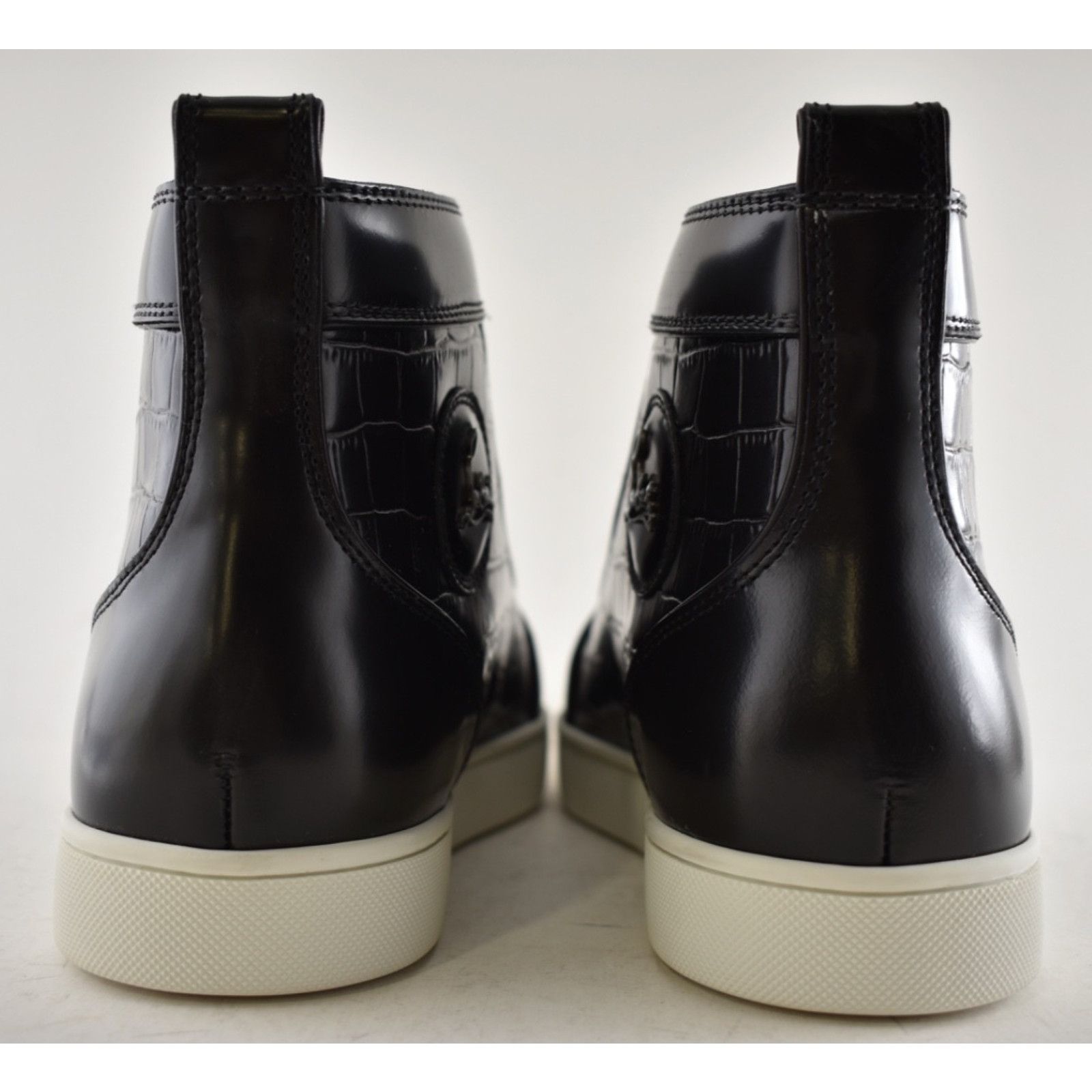 Christian Louboutin Mens Rantus Flat Ardesia Black Croc High Top Sneaker 44 11 Size US 11 / EU 44 - 15 Thumbnail