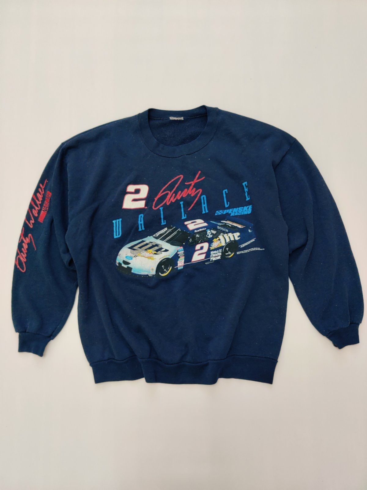 NASCAR Vintage 90s Nascar Rusty Wallace Sweatshirt Size US XL / EU 56 / 4 - 1 Thumbnail