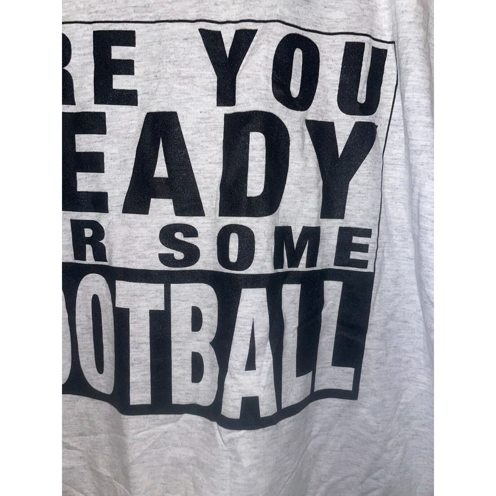 Jerzees Vintage Football Shirt Jerzees Are You Ready For Some Tee L Size US L / EU 52-54 / 3 - 4 Thumbnail