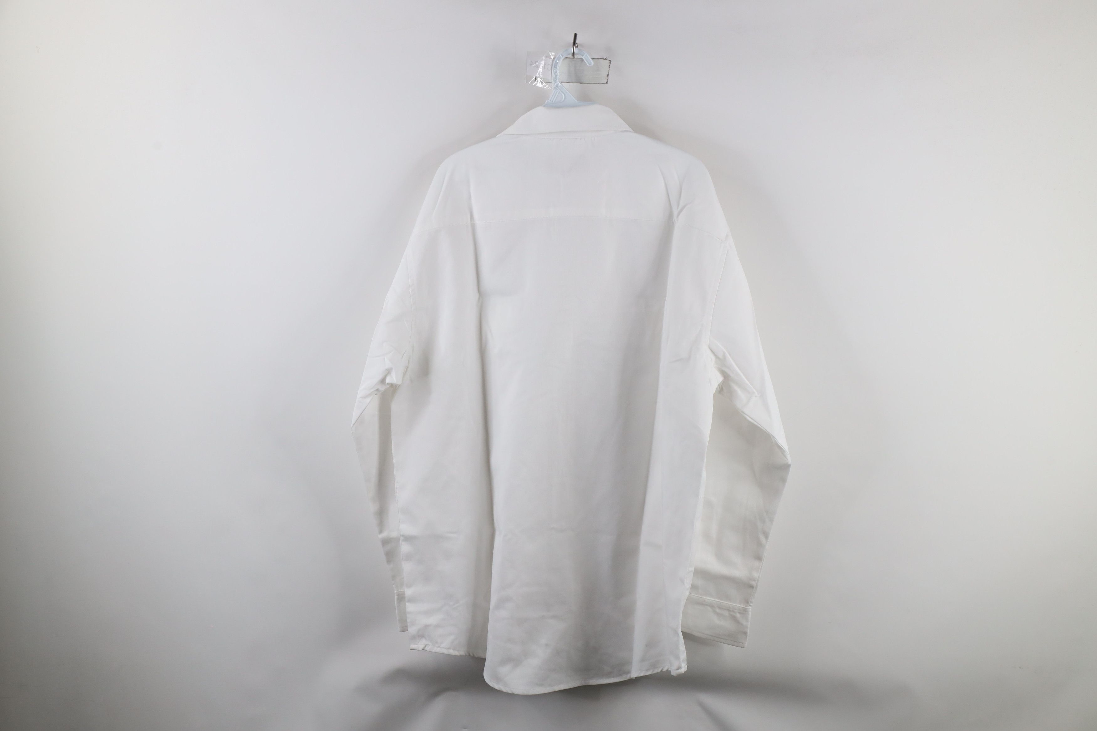 Big Mac × Vintage Vintage 90s Big Mac Workwear Collared Button Shirt White Size US L / EU 52-54 / 3 - 7 Thumbnail