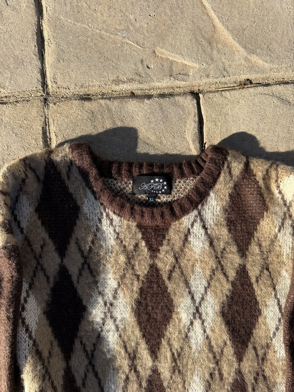Other AFB Argyle Shaggy Knit Size US XL / EU 56 / 4 - 2 Thumbnail
