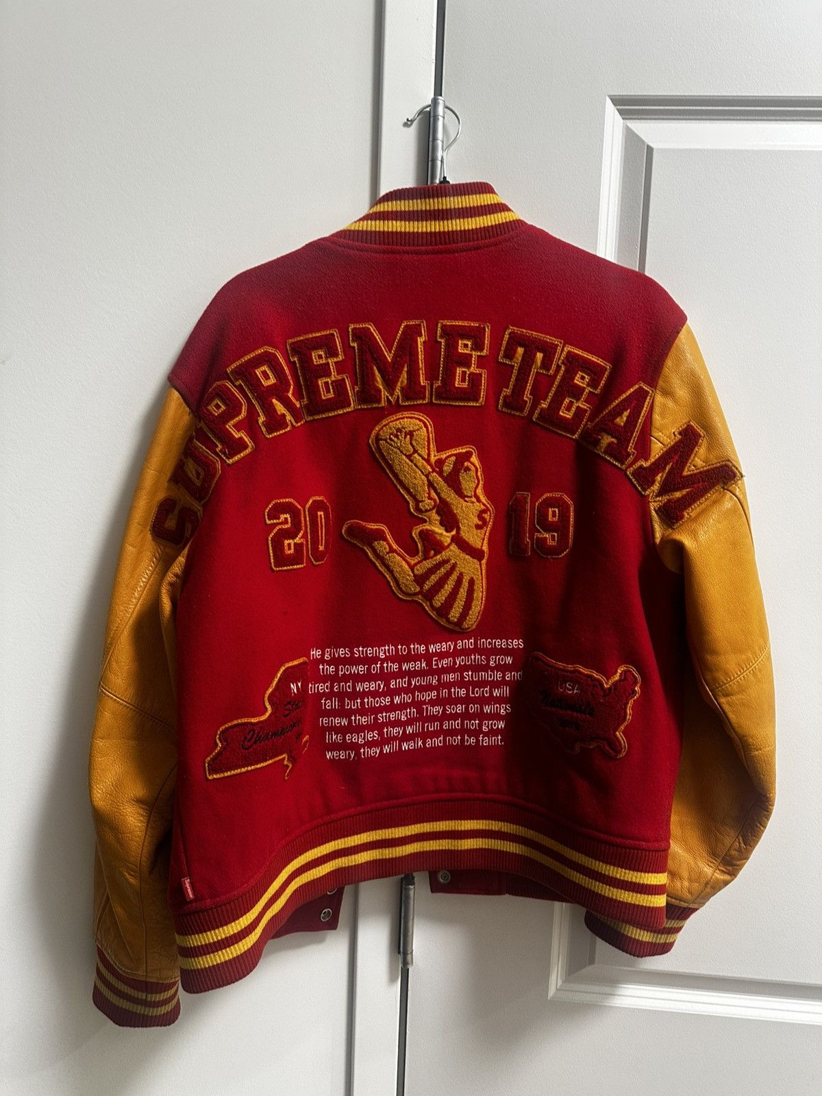 Supreme Supreme Team Varsity Jacket Size US M / EU 48-50 / 2 - 2 Thumbnail