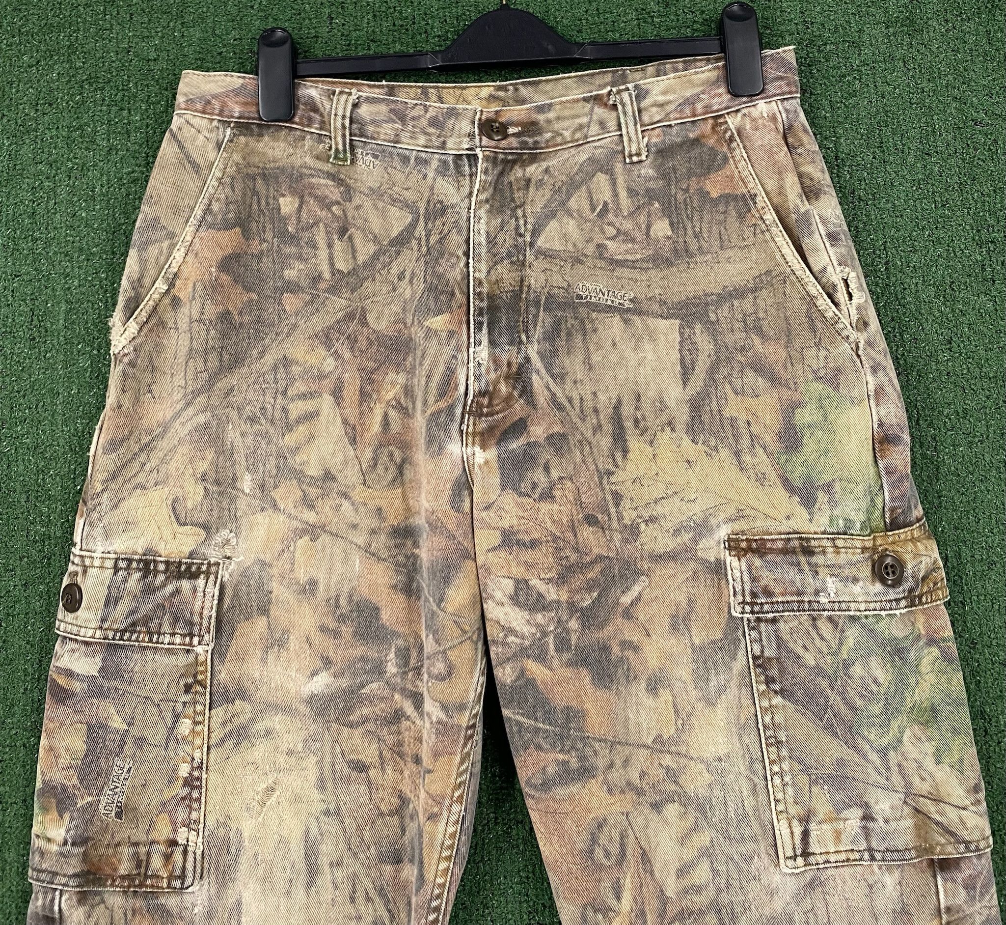 Wrangler 90’s Wrangler Advantage Camo Distressed Cargo Pants 33 Size US 33 - 2 Thumbnail