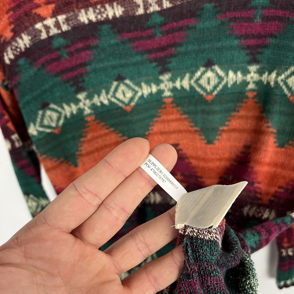 Denim & Supply Ralph Lauren Vintage Denim & Supply Ralph Lauren aztec sweater 90’s Size XS / US 0-2 / IT 36-38 - 10 Thumbnail
