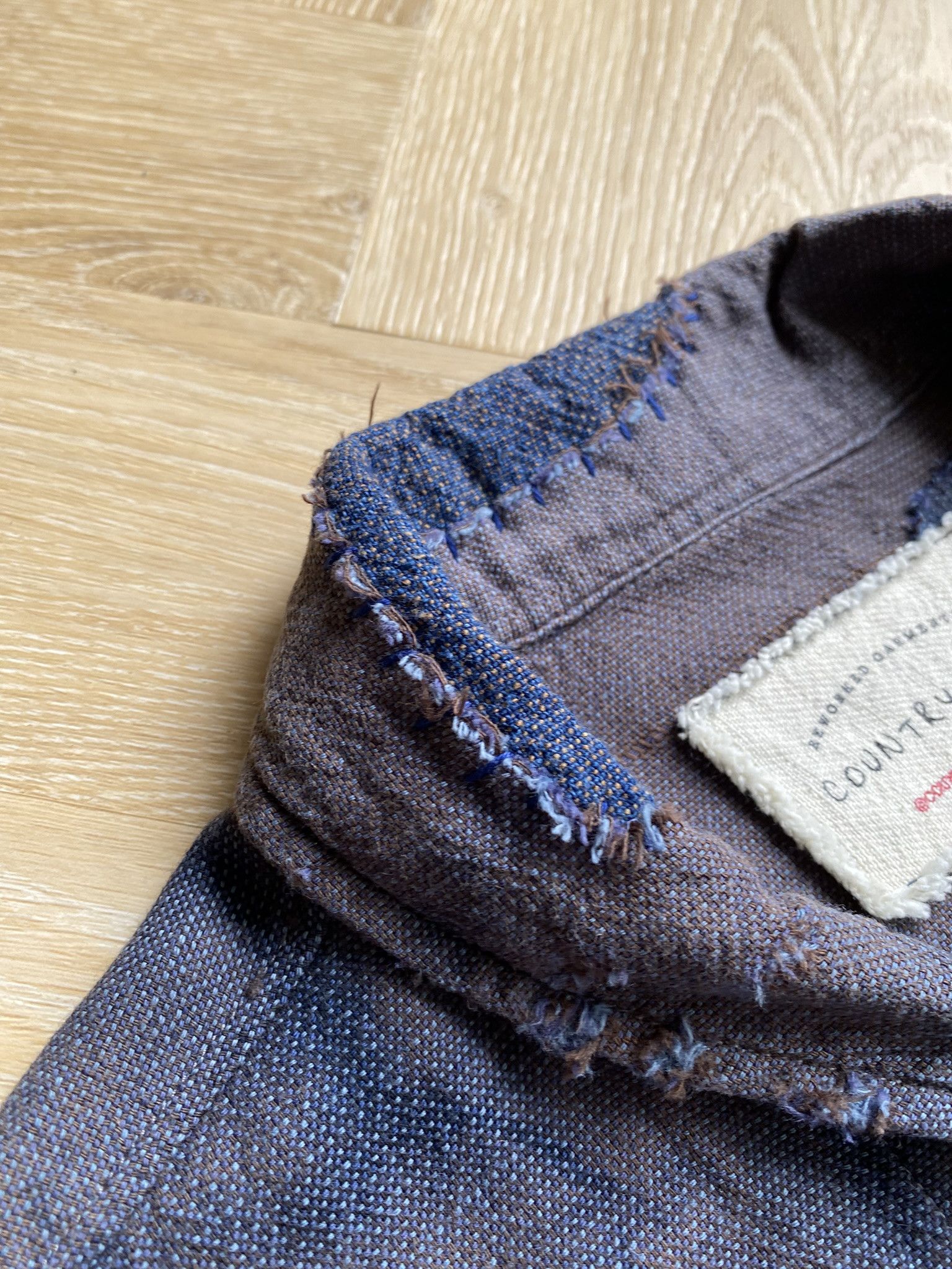 Universal Works Pincheck Dirty Mud-Indigo - Chore Jacket Size US M / EU 48-50 / 2 - 8 Thumbnail