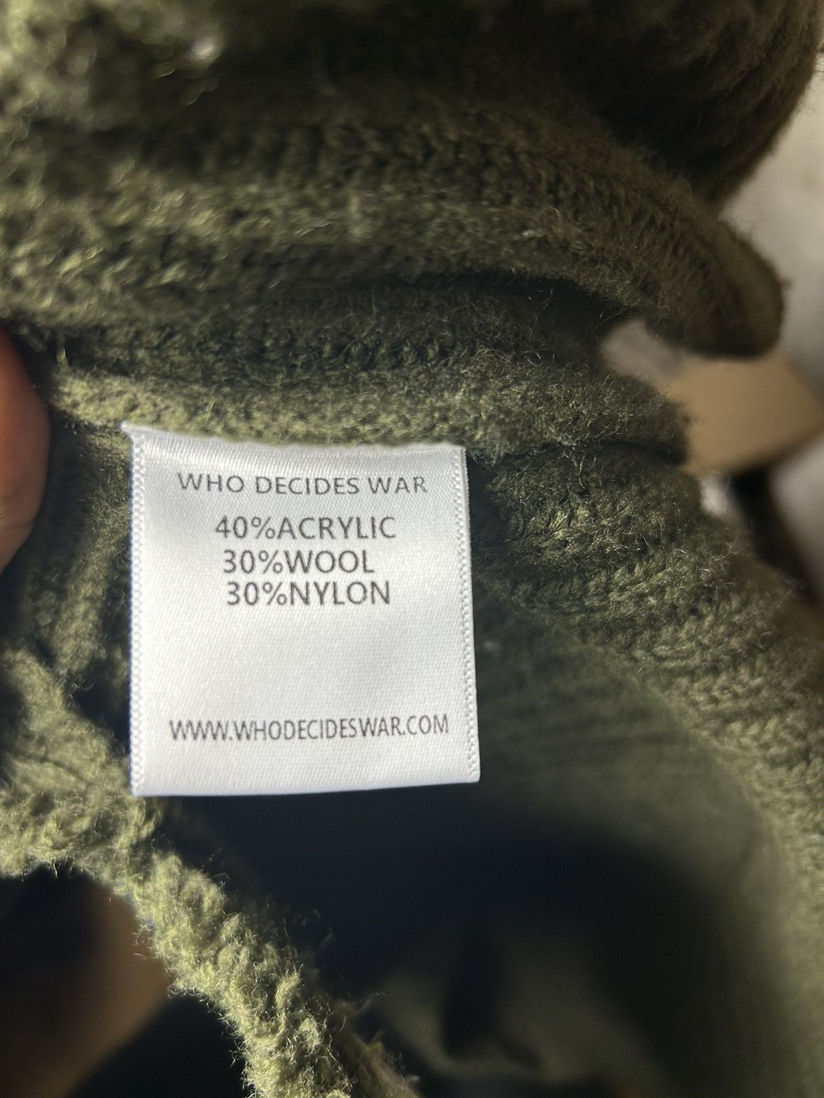Who Decides War Who Decides War Cloak Hoodie Sz L Size US L / EU 52-54 / 3 - 5 Thumbnail