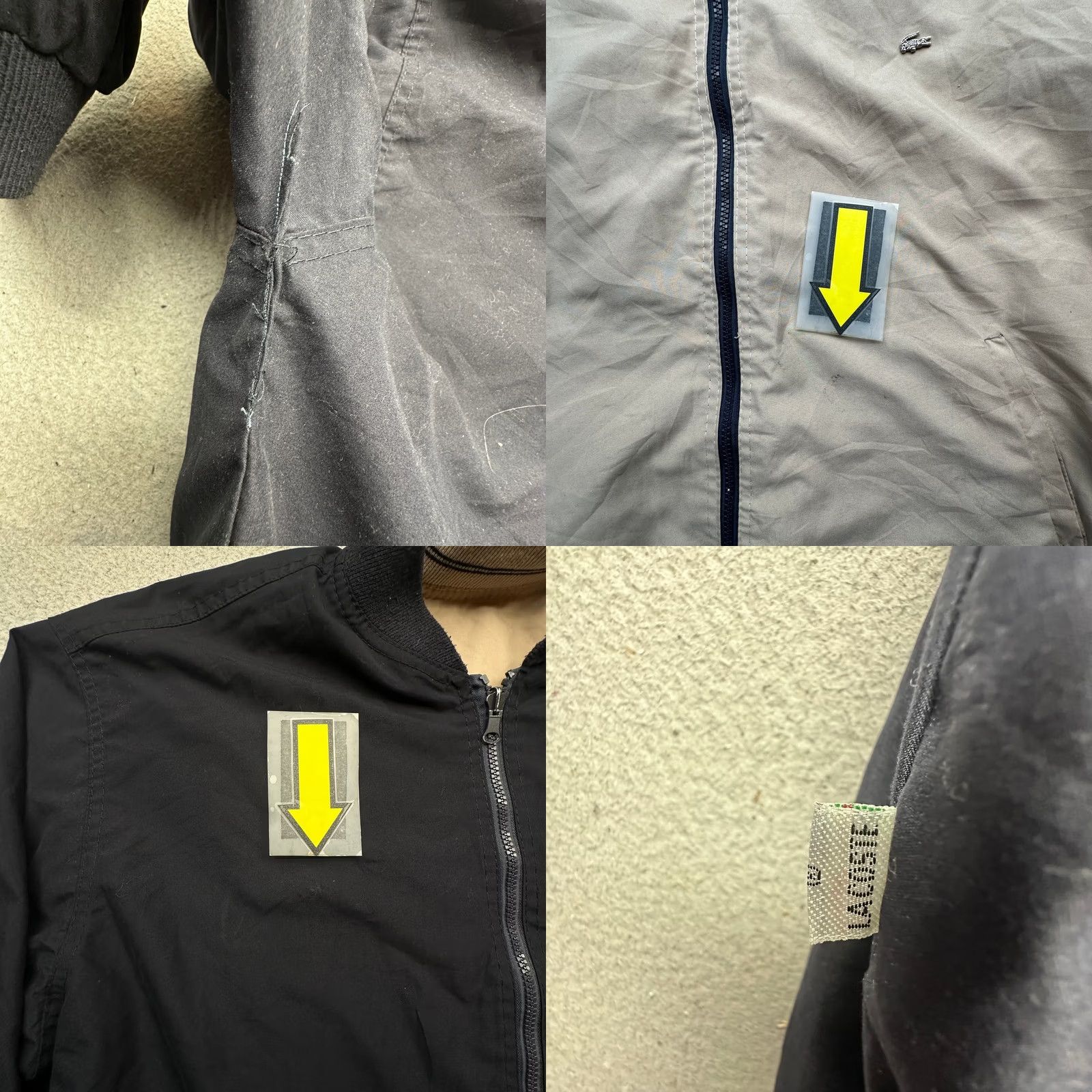 Lacoste VINTAGE Lacoste Reversible Windbreaker Jacket Mens 2XL Black Tan Zip Bomber Logo Size US XXL / EU 58 / 5 - 8 Thumbnail