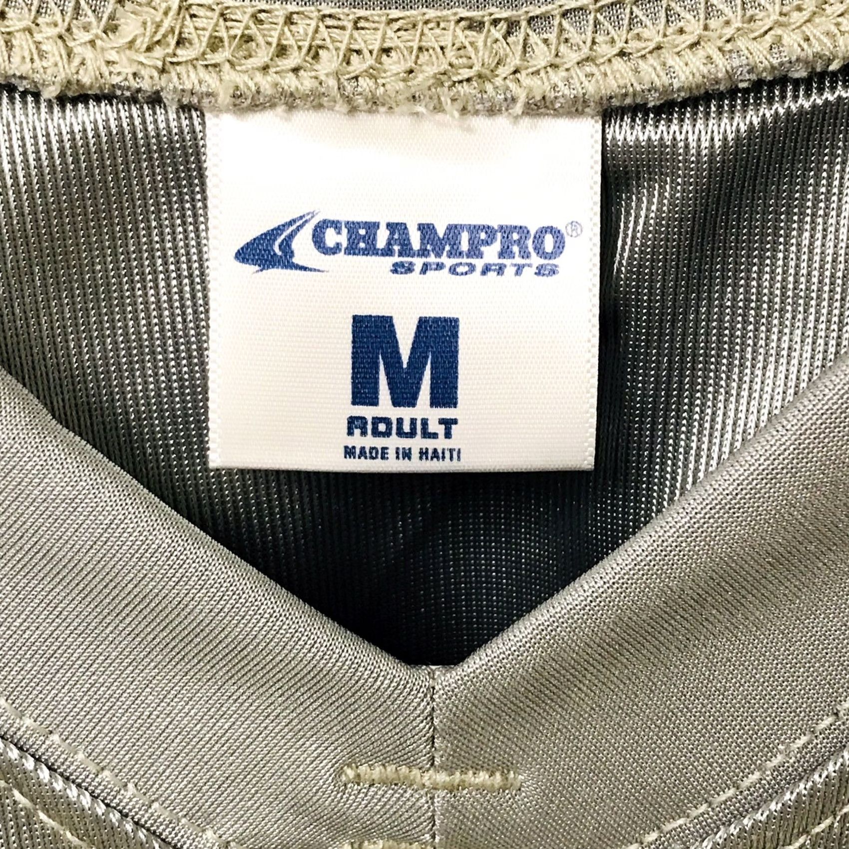 Vintage Champro Men Athletic Jersey Football M Gray Breathing Short Sleeve Pullover V-Neck Jersey Sports Size US M / EU 48-50 / 2 - 3 Thumbnail