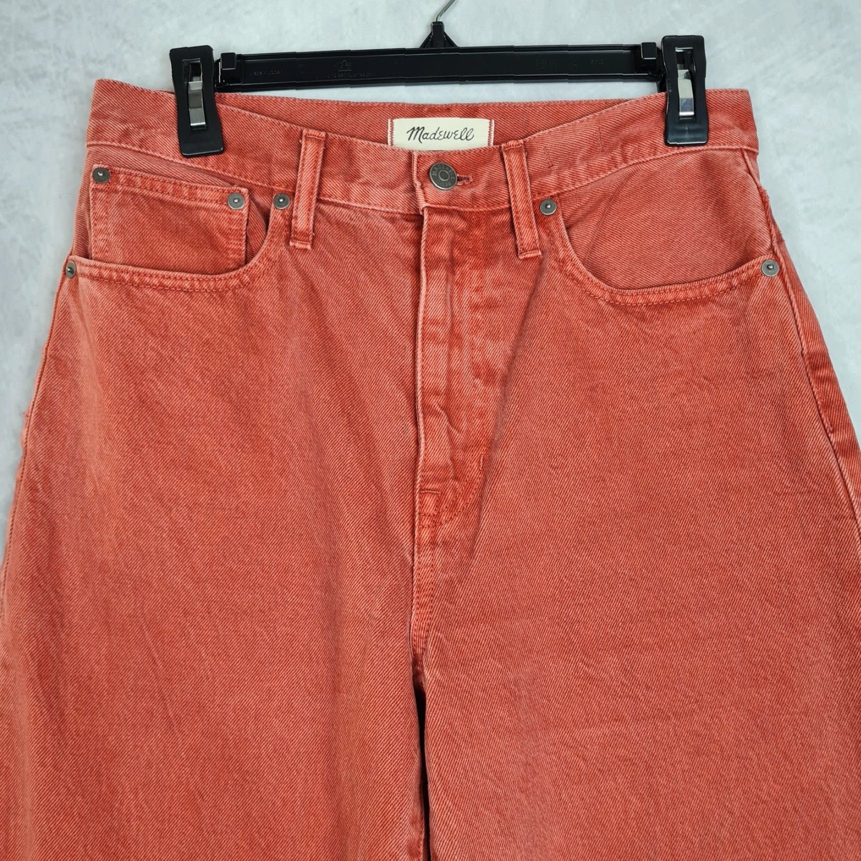 Madewell Madewell Baggy Straight Jeans Womens 27 Salmon High Rise Relaxed Denim Pants Size 27" / US 4 / IT 40 - 3 Thumbnail