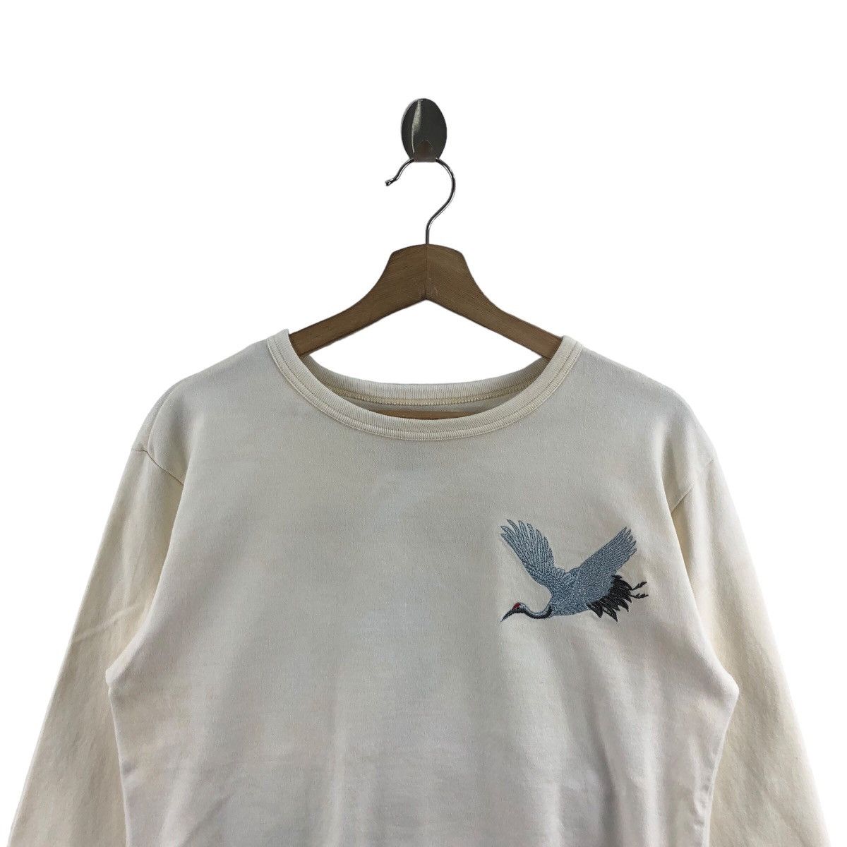 Japanese Brand × Vintage Pick!! Vtg SUKAJAN JAPAN Embroidery Long Sleeve Tshirt Size US M / EU 48-50 / 2 - 3 Thumbnail
