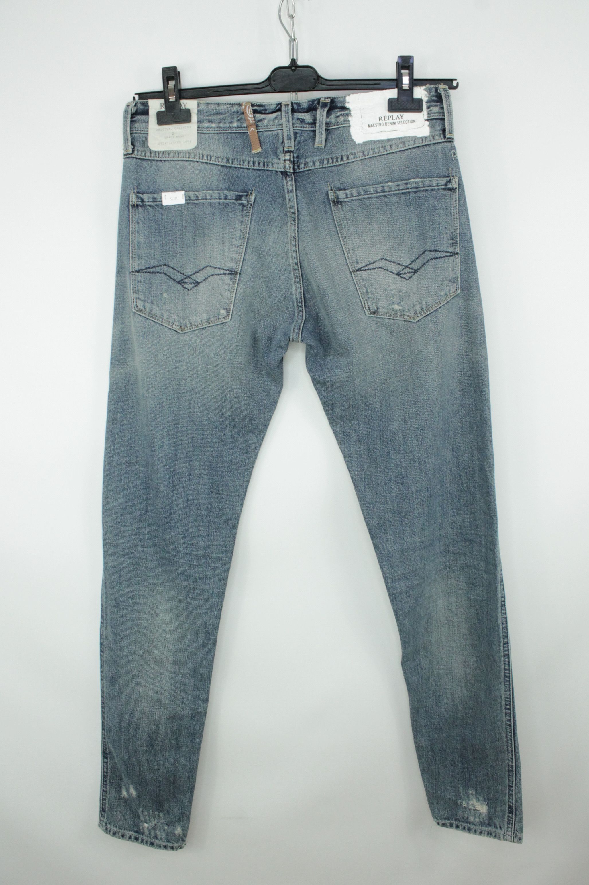 Replay Replay Maestro Denim Selection Slim Fit Distressed Jeans Size US 30 / EU 46 - 8 Thumbnail