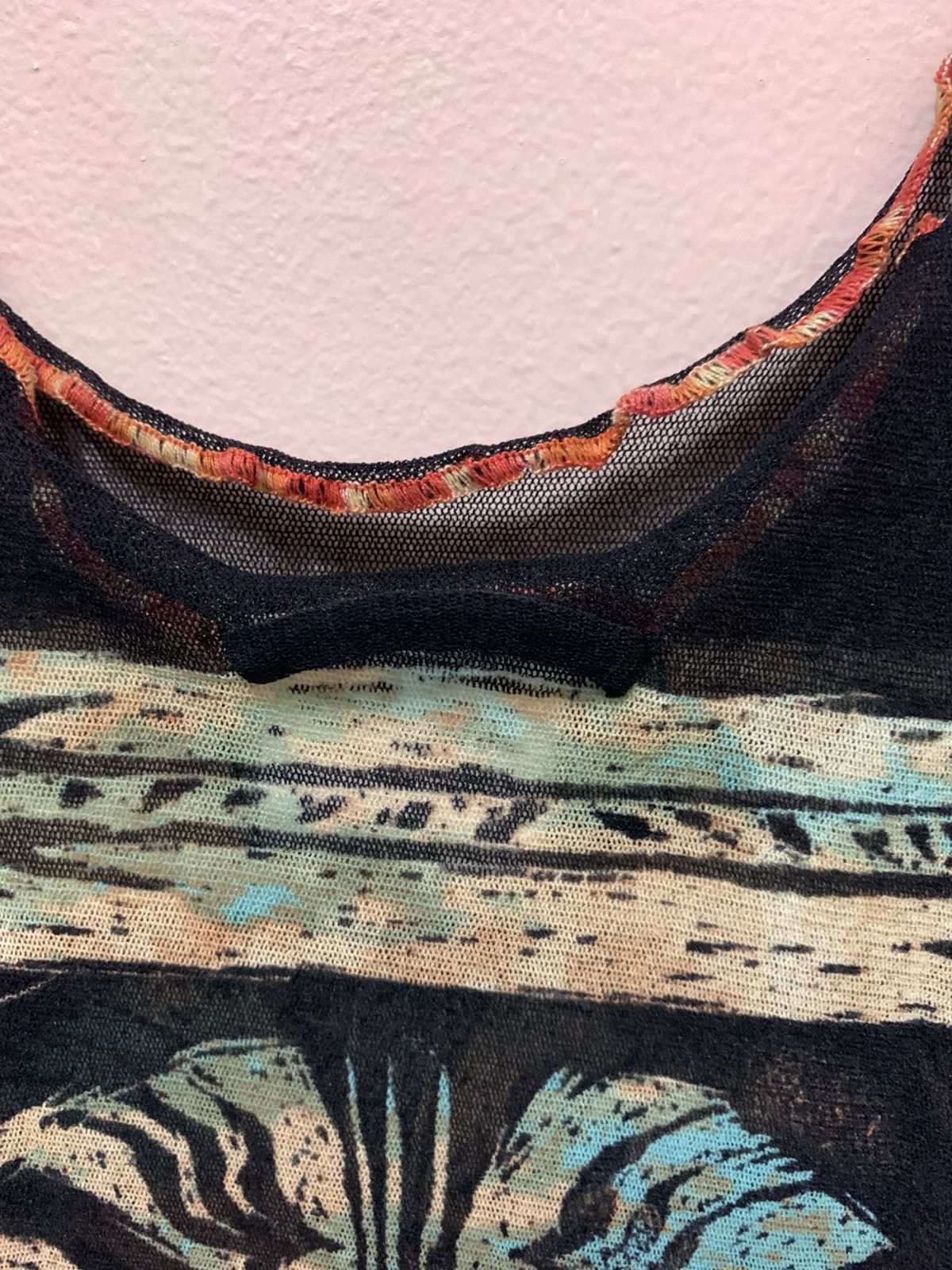 Jean Paul Gaultier Jean Paul Gaultier - S/S’96 - Maori Tribe - Mesh - Tank Top Size S / US 4 / IT 40 - 8 Thumbnail