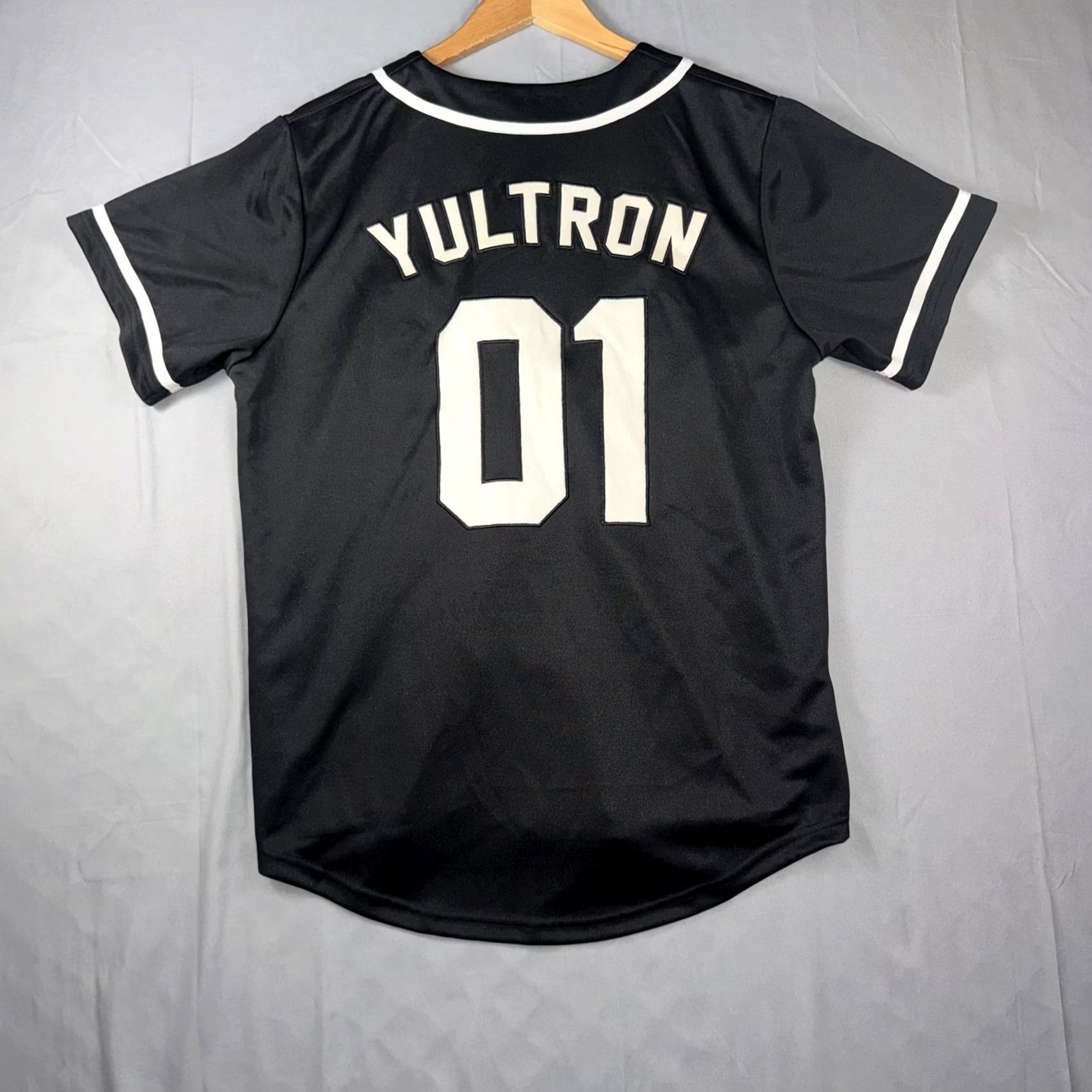 Vintage Yultron Baseball Jersey Mens Medium Black Ravers 01 Button Front Graphic Shirt Size US M / EU 48-50 / 2 - 2 Thumbnail