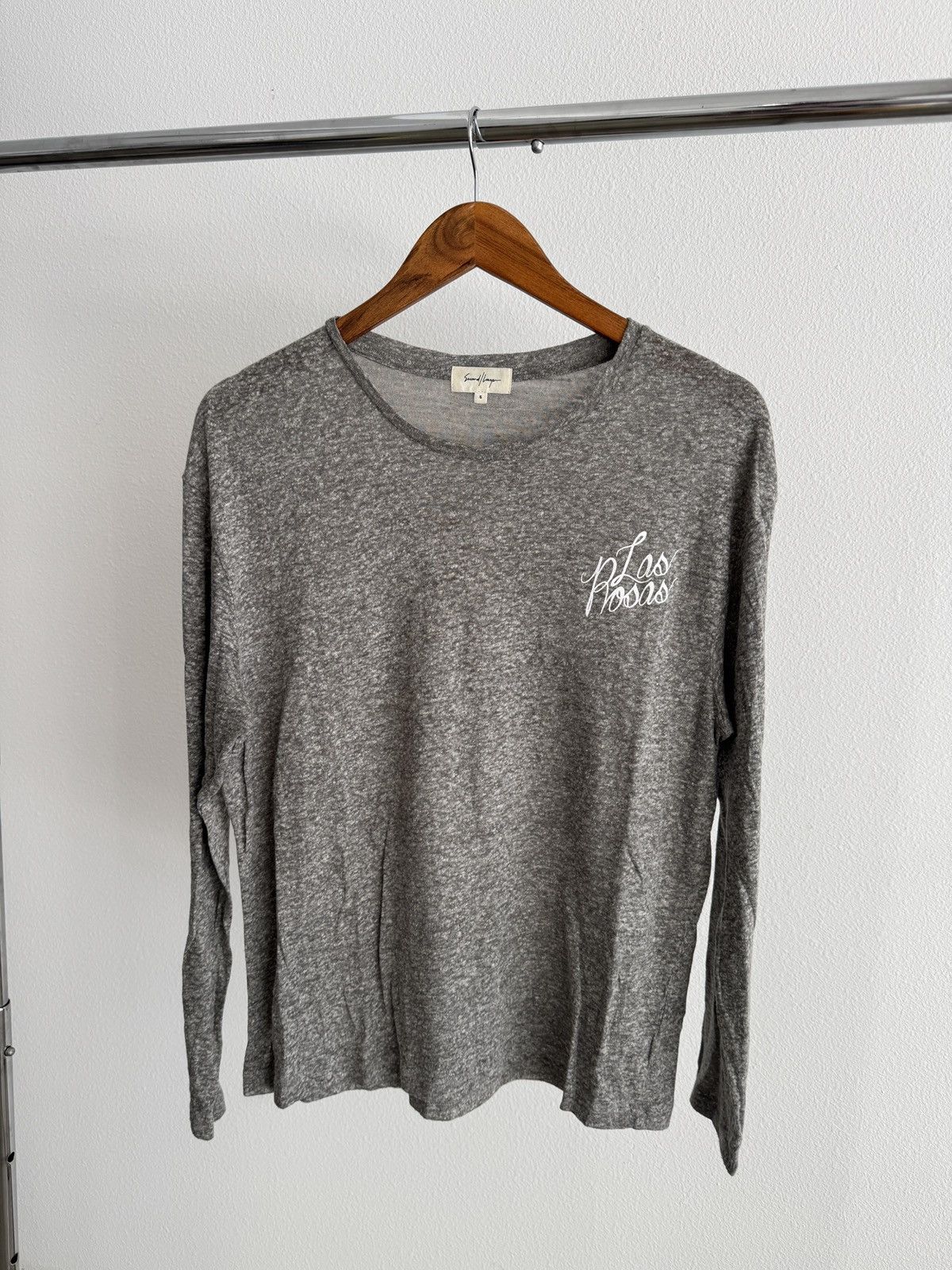 Second/Layer Las Rosas Long Sleeve Tee in Grey Melange Size US S / EU 44-46 / 1 - 2 Thumbnail