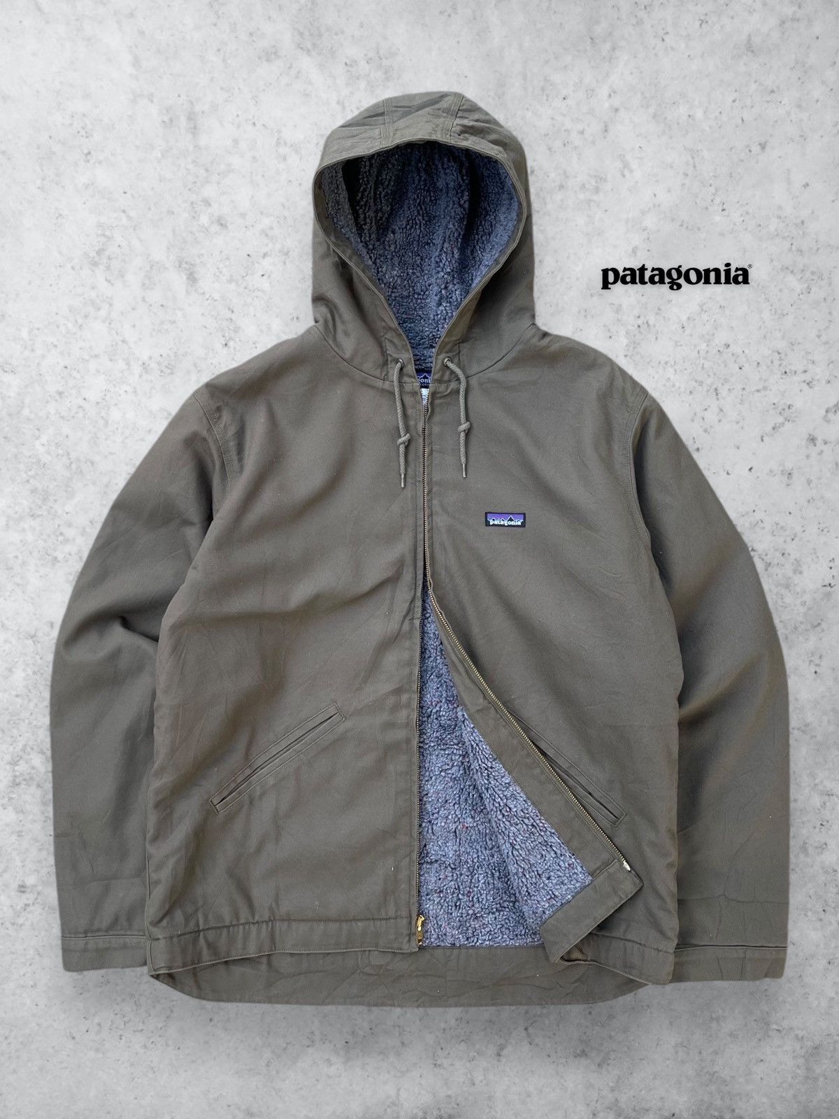 Patagonia Streetwear Vintage Vintage Patagonia Men s Organic Cotton Army Green Jacket Grailed