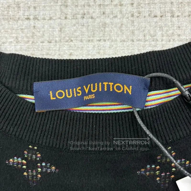 Louis Vuitton Louis Vuitton Black Wool Knit Sweater for Men . Size US L / EU 52-54 / 3 - 4 Thumbnail