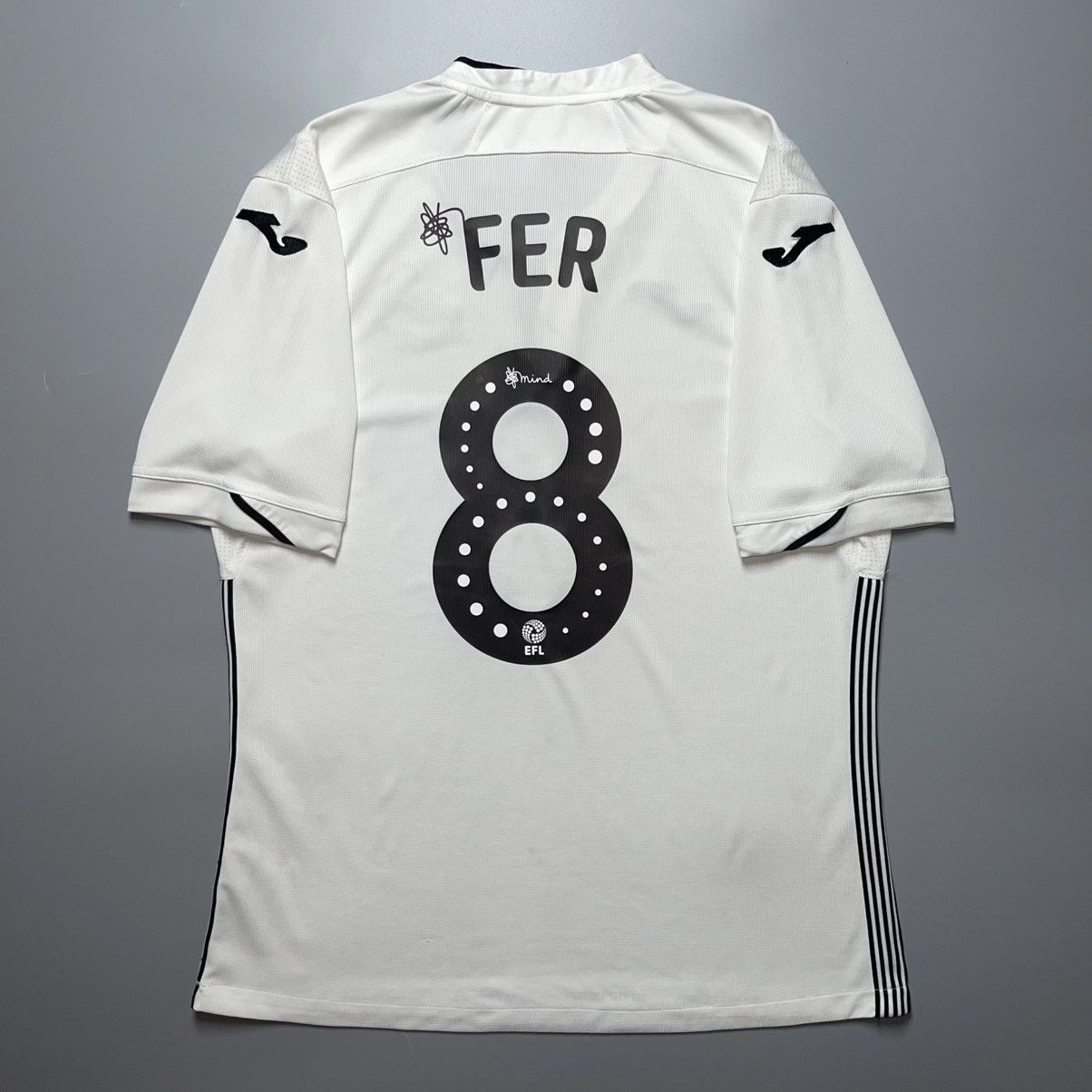 Joma × Vintage SWANSEA JOMA 2018/2019 FOOTBALL HOME JERSEY #8 LEROY FER Size US XL / EU 56 / 4 - 1 Thumbnail