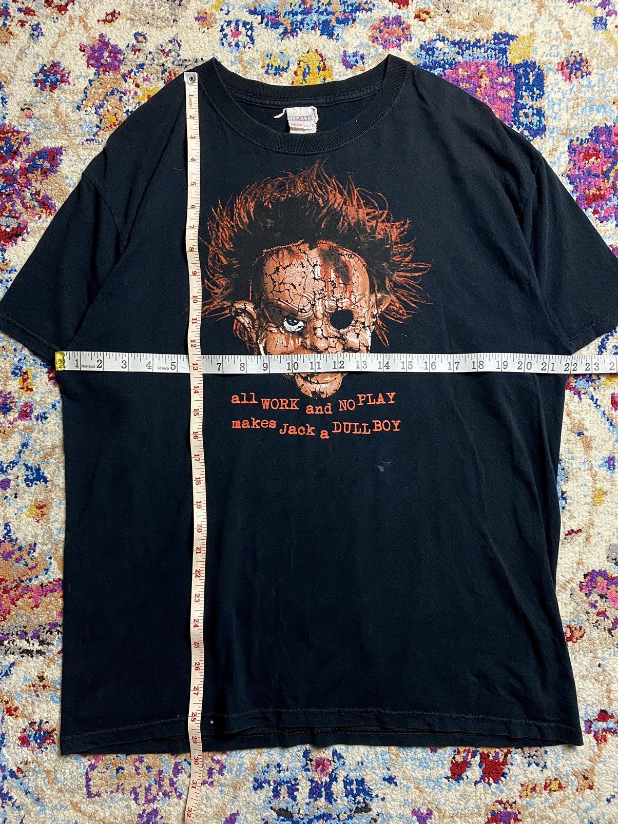 Other VTG CHILDS PLAY MOVIE ALL WORK NO PLAY CLASSIC MOVIE SS TEES Size US L / EU 52-54 / 3 - 5 Thumbnail