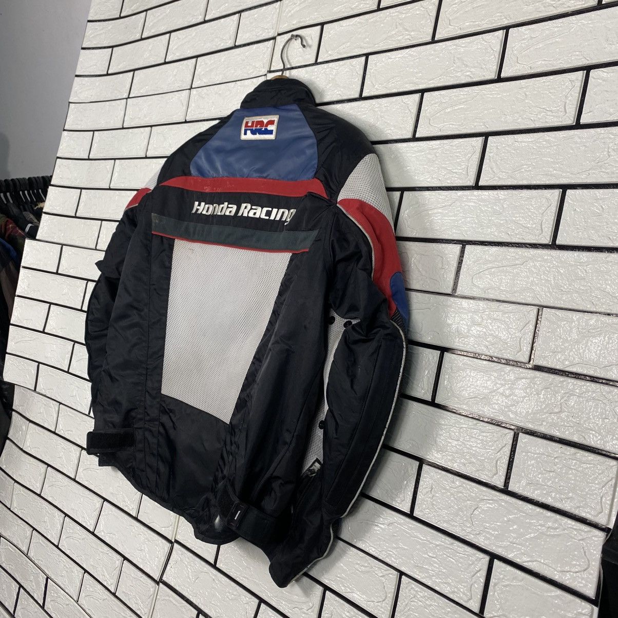 Honda 📌Vintage Biker Jacket Racing Honda Full Patches Big Logo Size US L / EU 52-54 / 3 - 11 Thumbnail