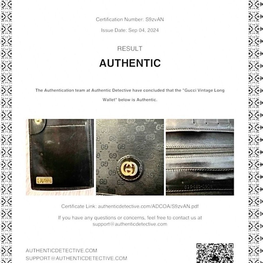Gucci Gucci Black Wallet with Gold Logo Size ONE SIZE - 2 Thumbnail