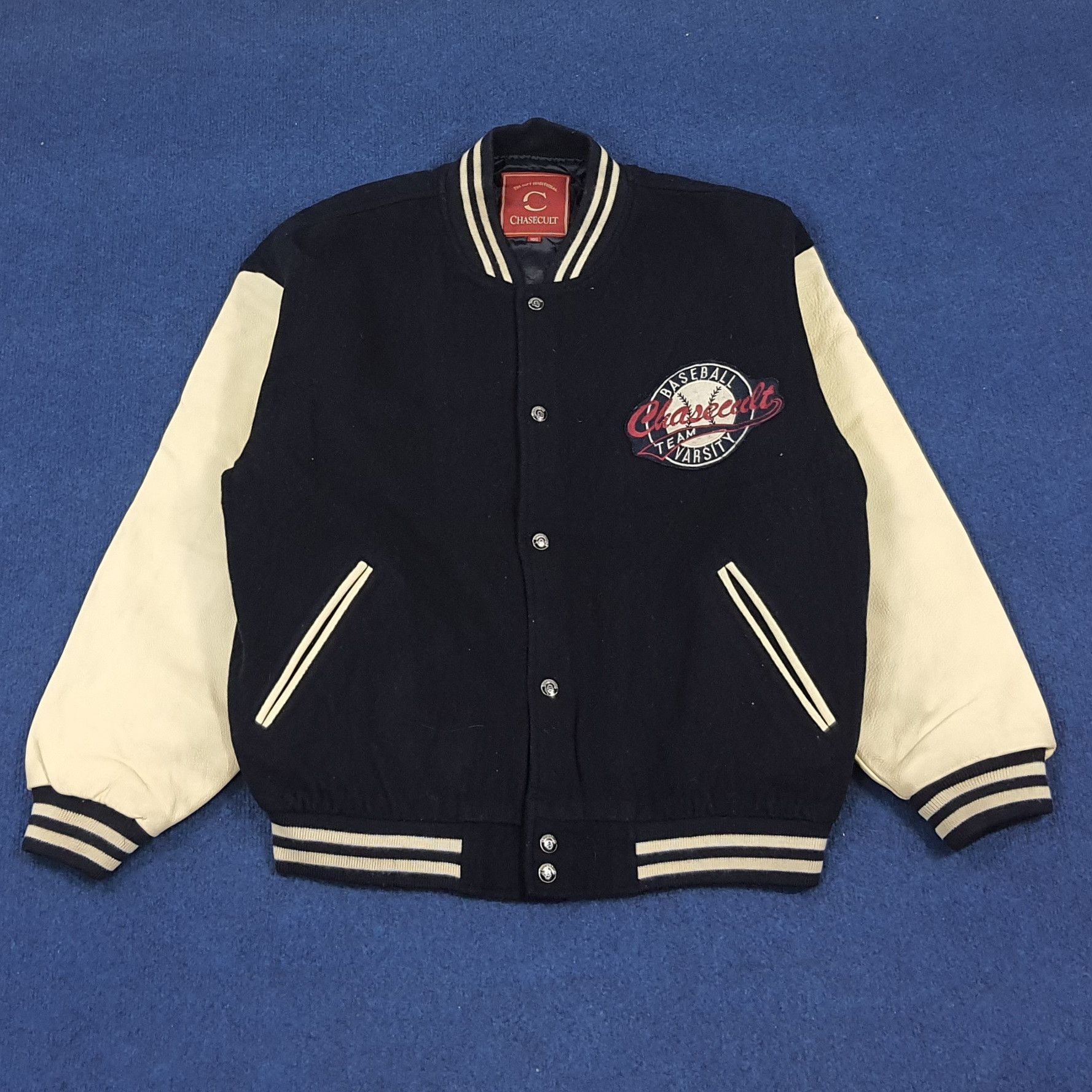 MLB × Vintage Vintage CHASECULT Baseball Team Varsity Jacket Size US XL / EU 56 / 4 - 3 Thumbnail