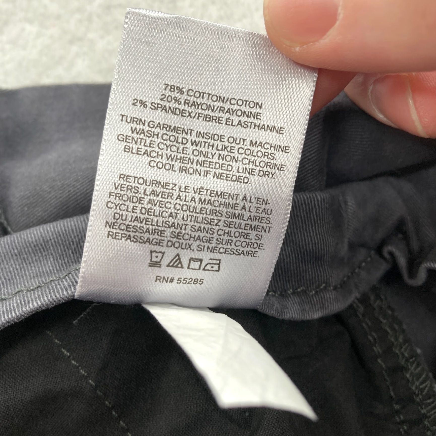 Express EXPRESS Paperbag Pants Women's 10 Gray Stretch Fabric High Rise Ankle Tie Waist Size 32" / US 10 / IT 46 - 6 Thumbnail