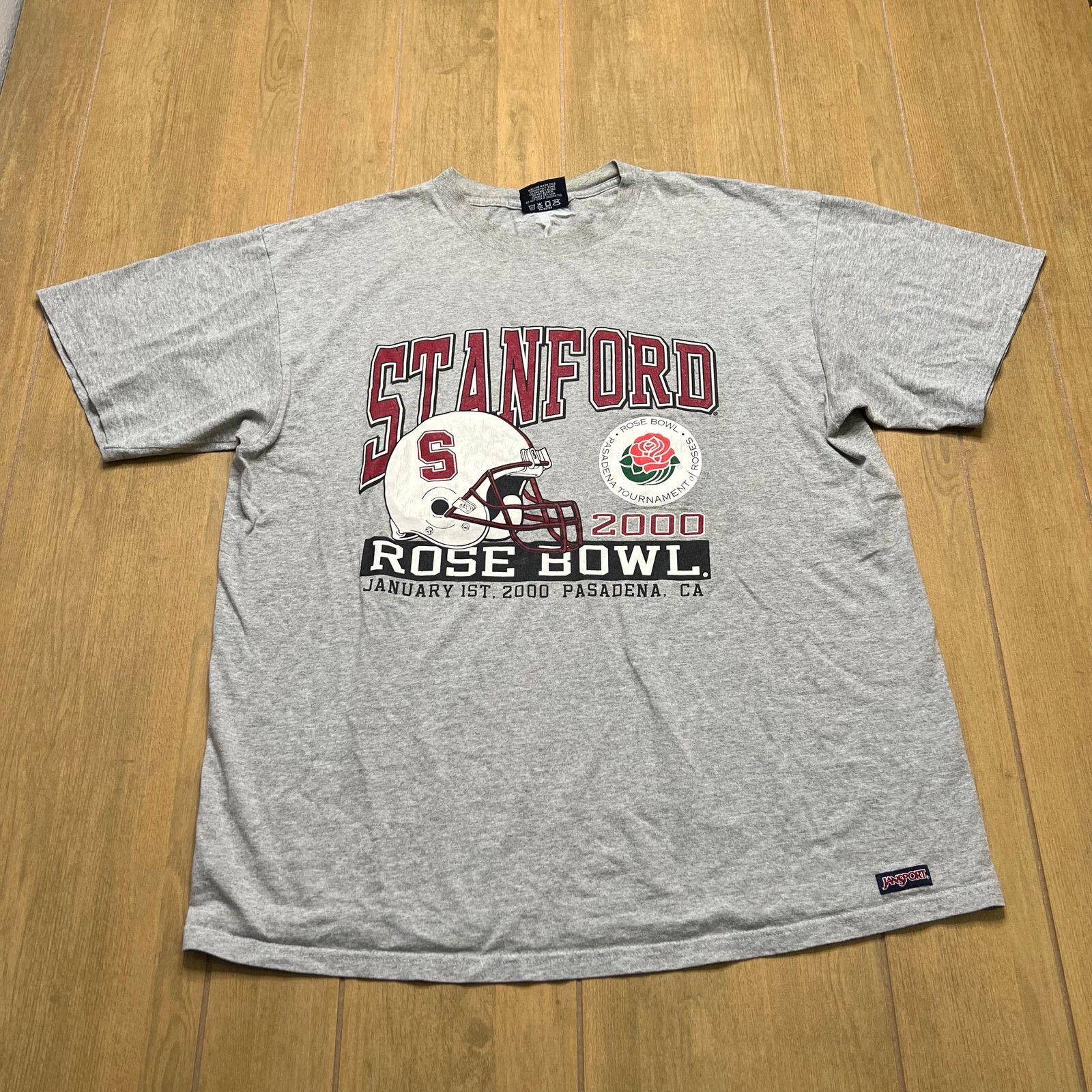Jansport Vintage Stanford Rose Bowl 2000 T Shirt JanSport XL Pasadena Size US XL / EU 56 / 4 - 1 Thumbnail