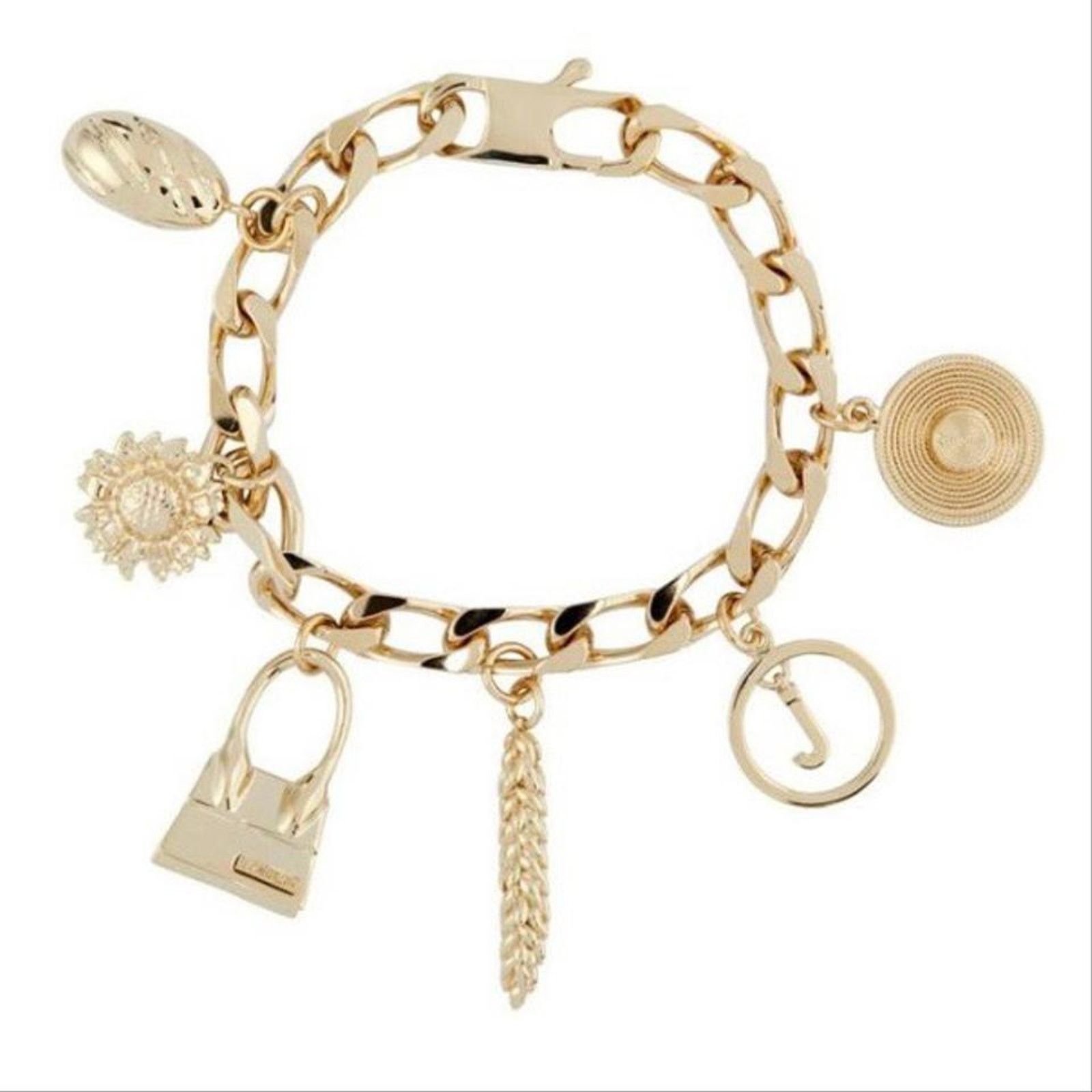 Jacquemus Le Chiquito charms gold tone chain bracelet Size ONE SIZE - 1 Thumbnail