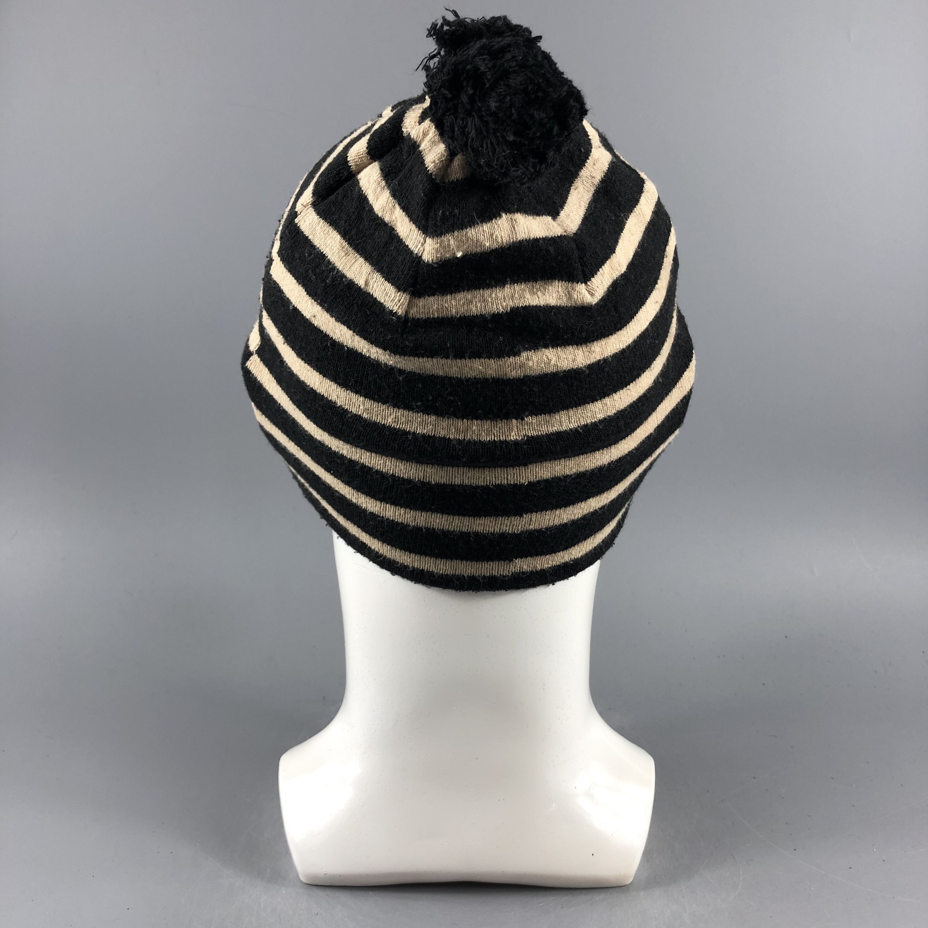 Japanese Brand × Vintage Unknown Stripe Slouchy Beanie Snow Hat Snow Cap -D327 Size ONE SIZE - 2 Thumbnail
