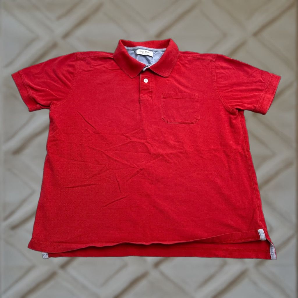 Vintage VINTAGE? No, it's Not Vintage. Diego Martin Polo Shirt Womens XL Red Short Sleeve 1005 Cotton Pocket Casual Top Size XL / US 12-14 / IT 48-50 - 1 Thumbnail