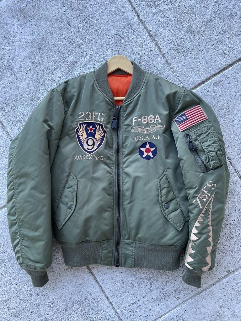 Avirex Avirex - MA - 1 - Flying Shark 9AF Bomber Jacket | Grailed