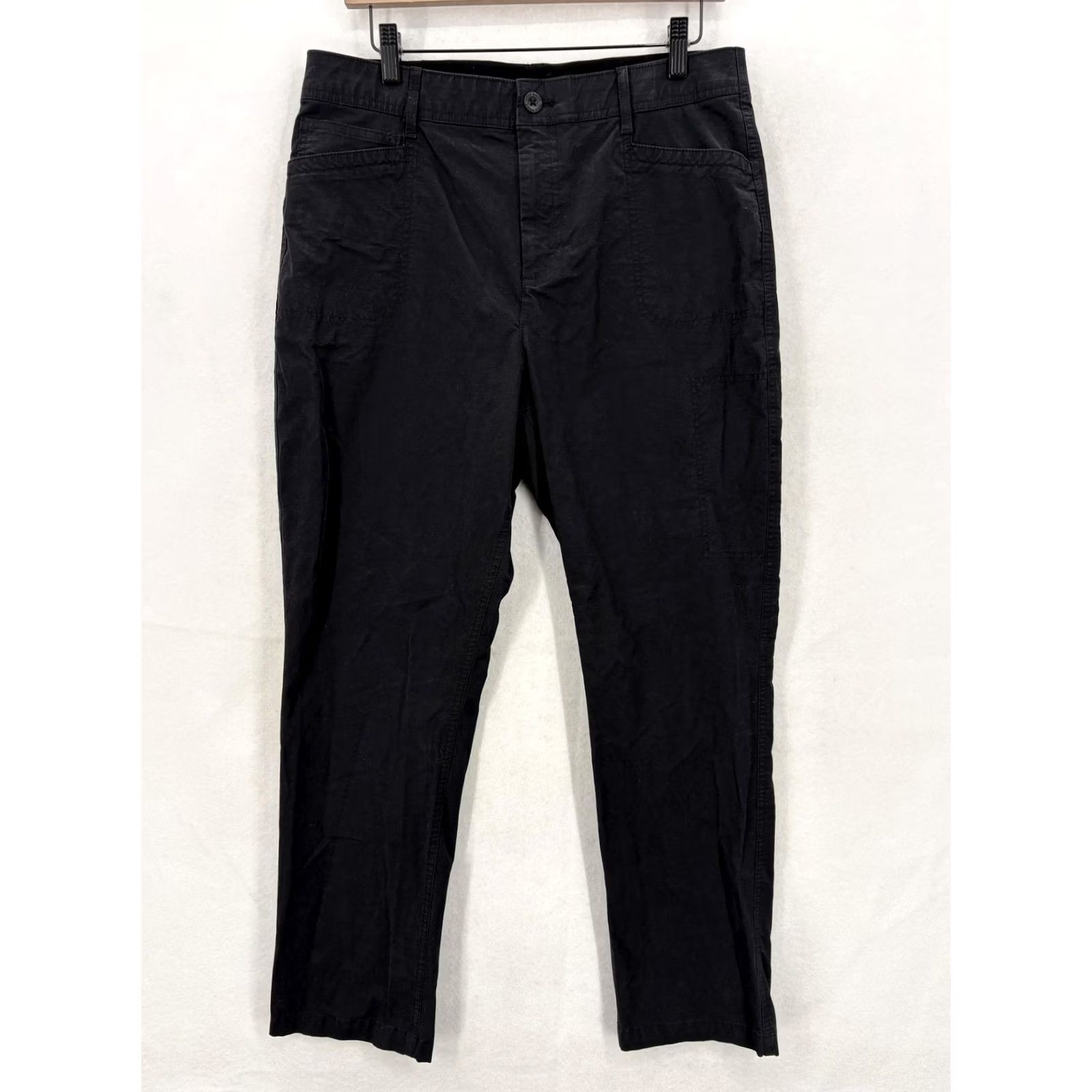 Eddie Bauer Eddie Bauer Travex Pants Womens 10 Black Straight Leg Stretch Twill Hiking Trail Size 32" / US 10 / IT 46 - 2 Thumbnail