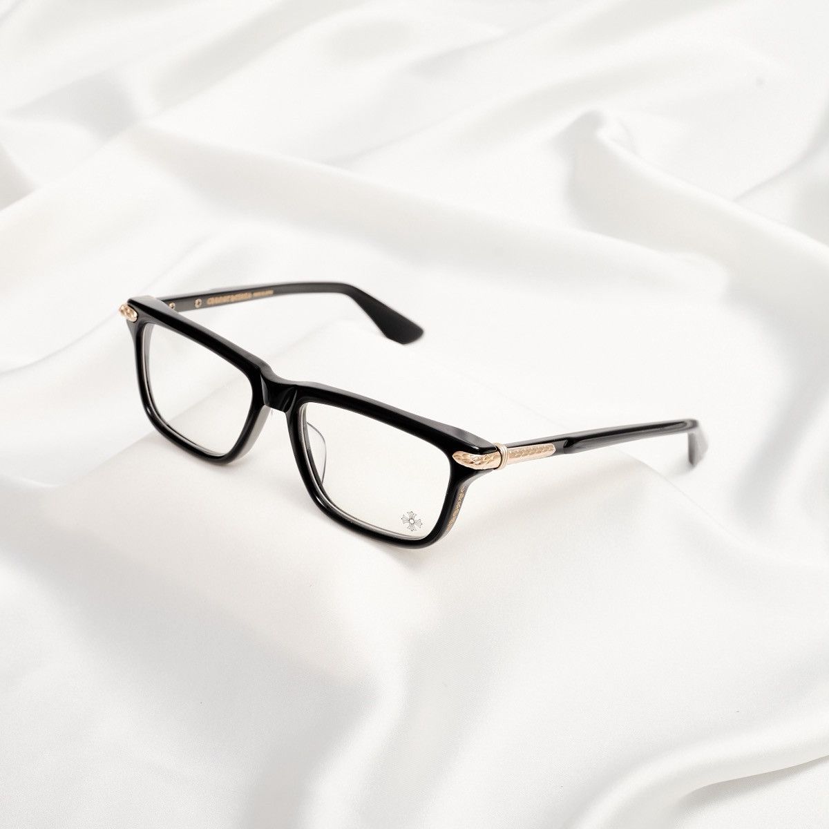 Chrome Hearts CHROME HEARTS LITTLE DINGER BLACK/18KGP GLASSES Size ONE SIZE - 1 Thumbnail