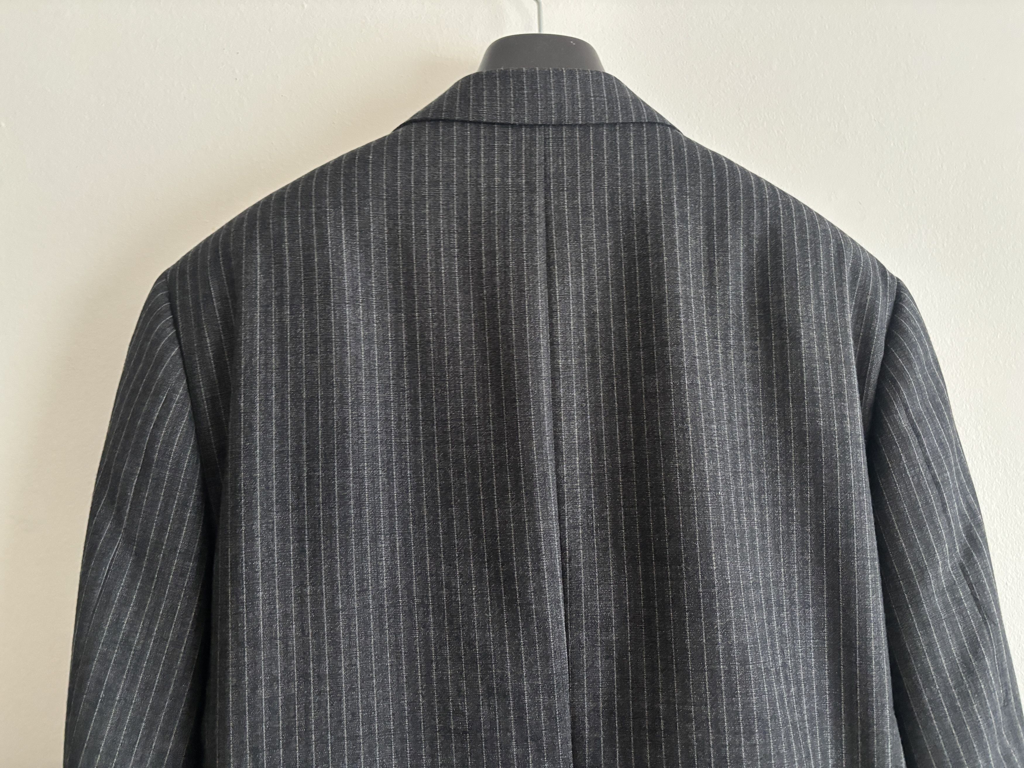 Canali $2100 Charcoal Grey Pinstripe Wool Suit -- 44 Pants 36 Size 44R - 7 Thumbnail