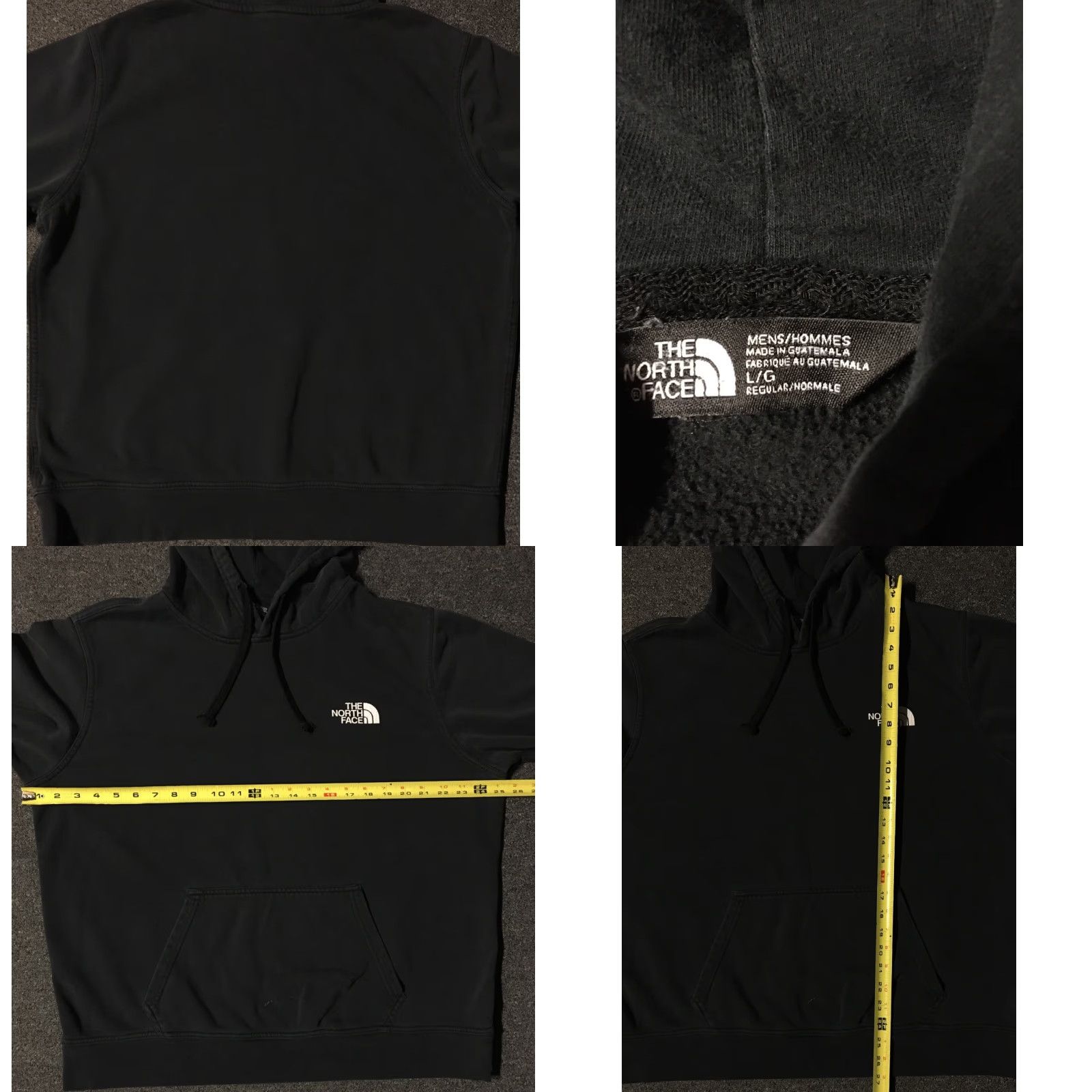 The North Face VINTAGE The North Face Faded Spellout Hoodie L Black Men Sweatshirt 90s Hip Hop Grunge Surf Skate Size US L / EU 52-54 / 3 - 8 Thumbnail