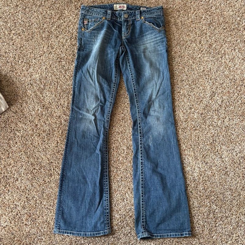 Mek Denim Mek Denim New Oaxaca Bootcut Jeans Size 28/34 Distressed Size 28" / US 6 / IT 42 - 1 Thumbnail