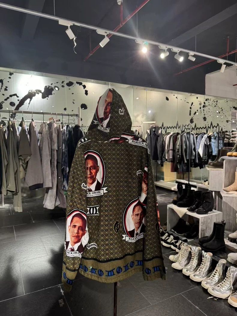 Supreme Supreme Obama Portrait Half Zip Hoodie 2504-Nextarrow Size US L / EU 52-54 / 3 - 2 Thumbnail