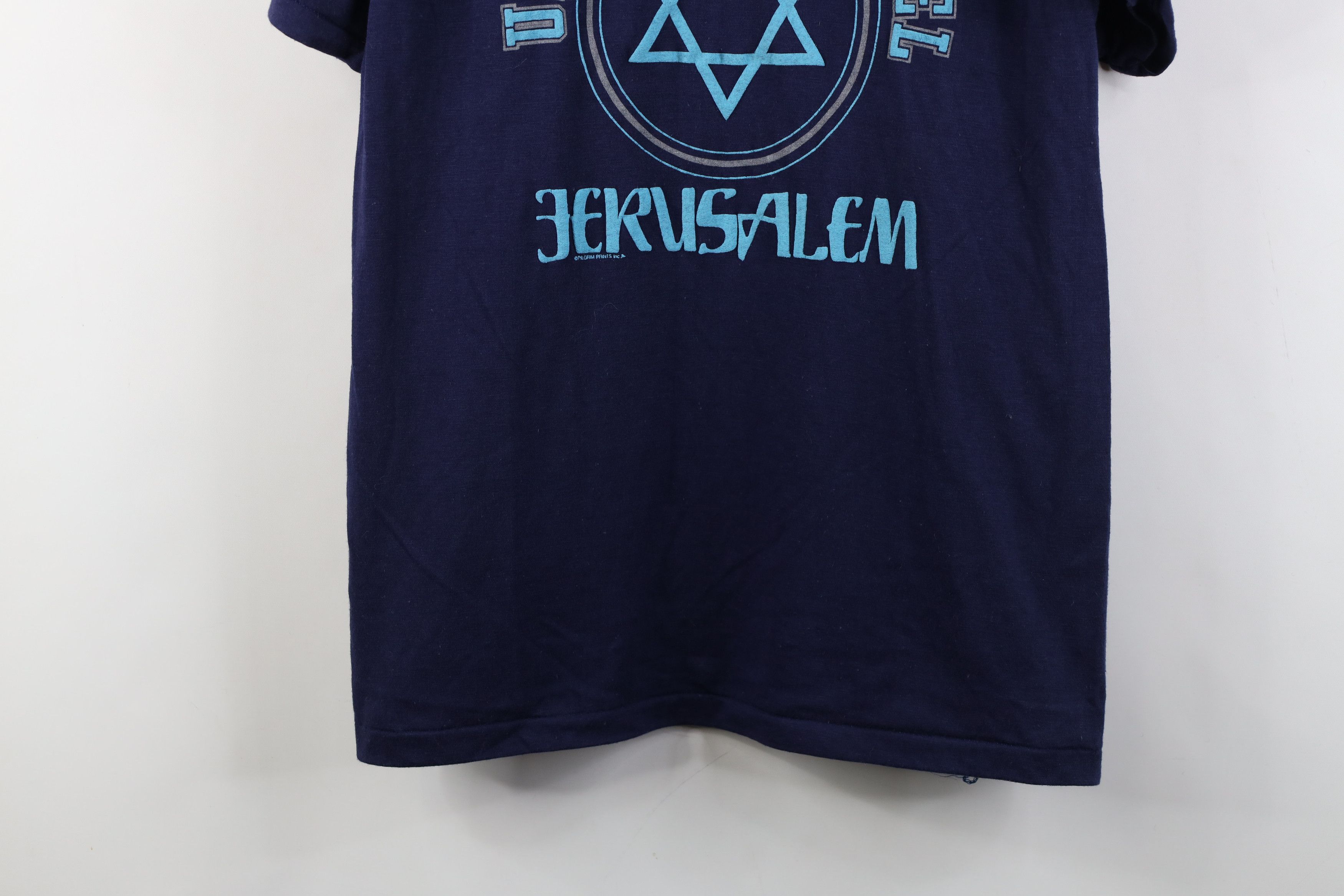Vintage Vintage 70s 80s University of Israel Jerusalem T-Shirt USA Size US L / EU 52-54 / 3 - 3 Thumbnail